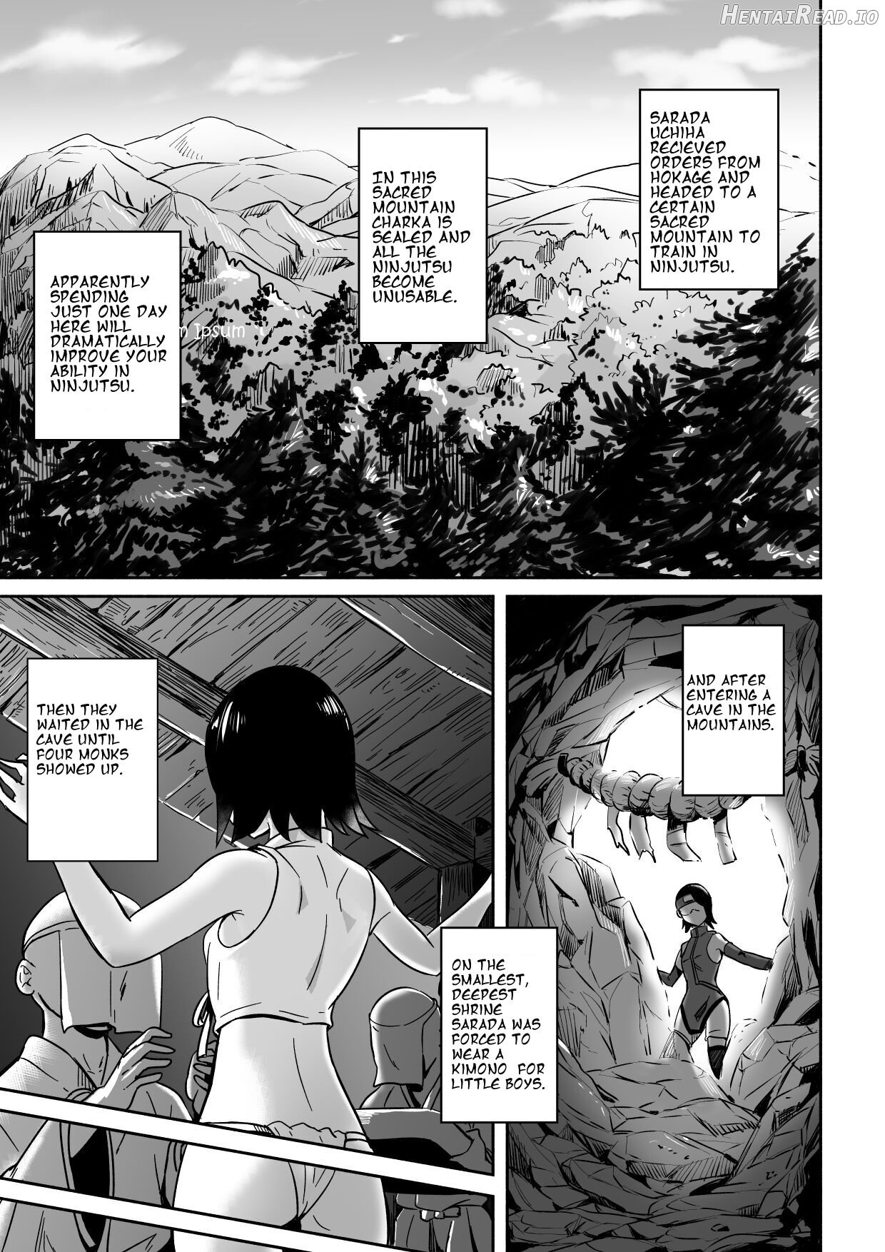 Sarada-chan no Chakra o Fuuin Shite Shugyou to Itsuwari Eroi Koto o suru Hon Chapter 1 - page 3