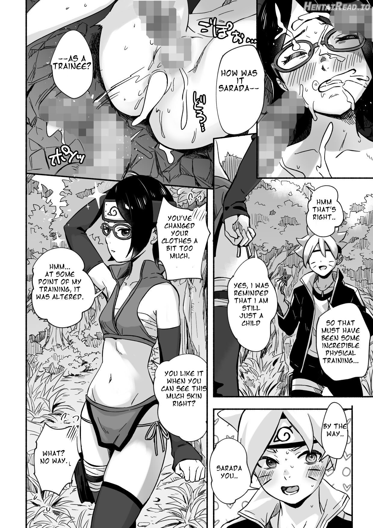 Sarada-chan no Chakra o Fuuin Shite Shugyou to Itsuwari Eroi Koto o suru Hon Chapter 1 - page 32