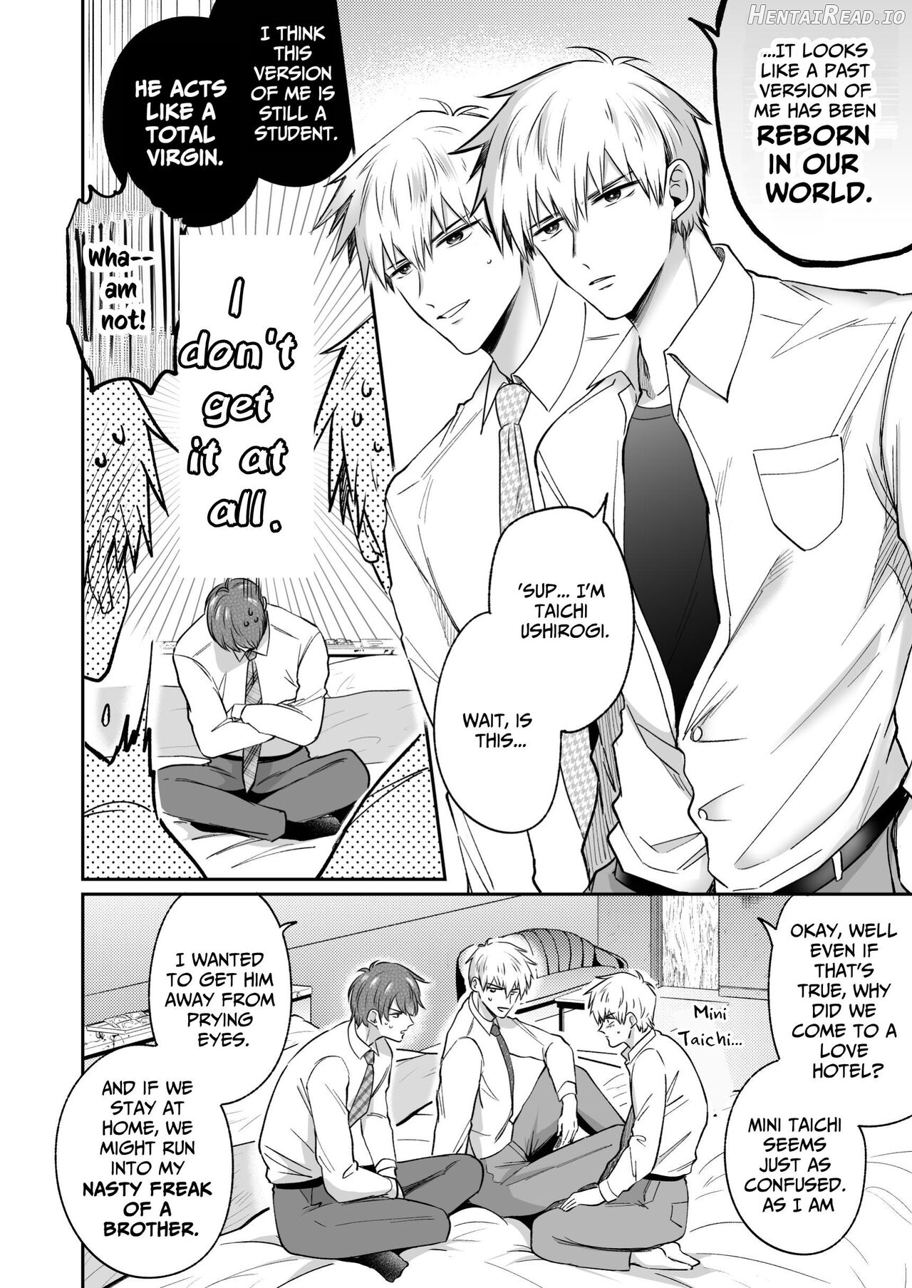 Office Worker's Love Hotel 8 Guys' Night EROS - College Boy Double-Dicked in a New World Chapter 1 - page 13