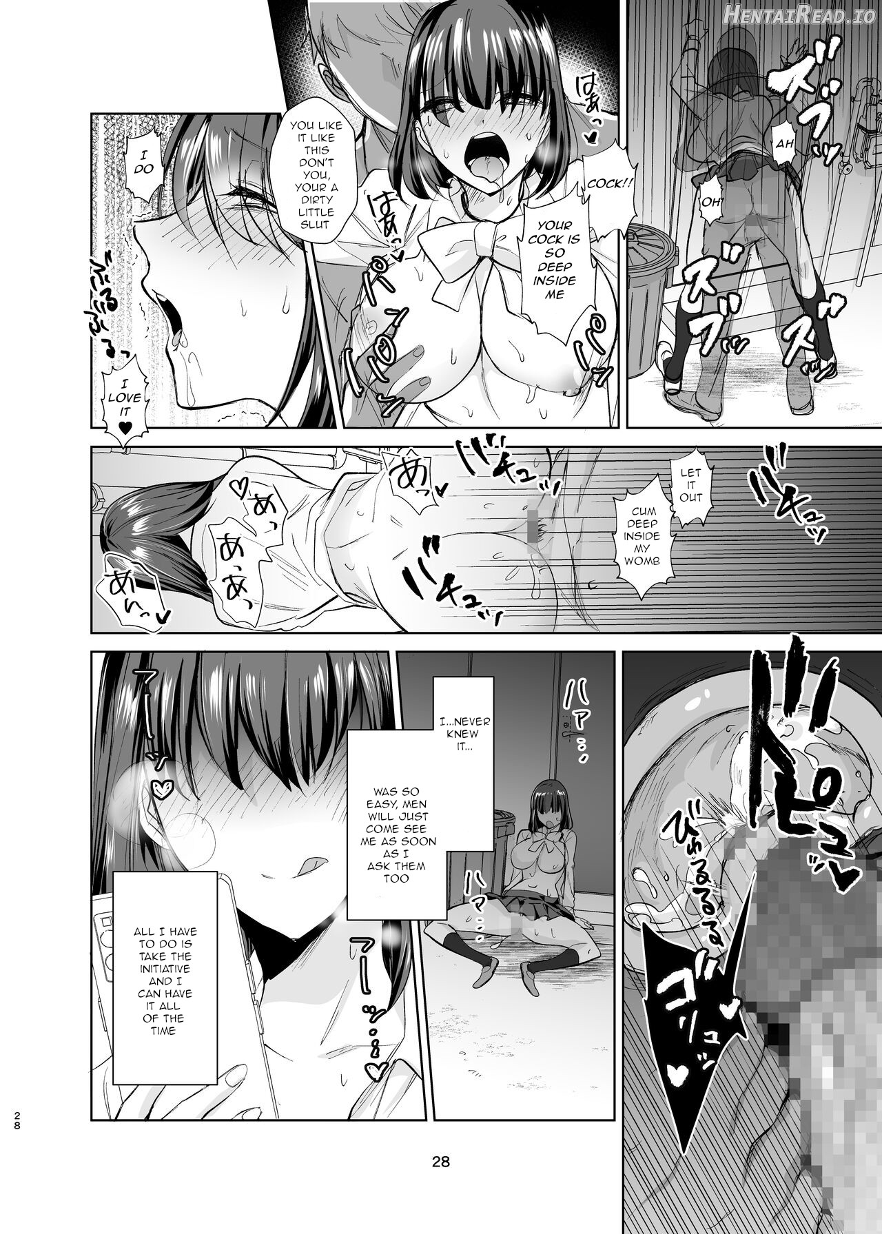 The story of a serious childhood friend who becomes deeply involved in 'P-services' and ends up addicted to sex Chapter 1 - page 27