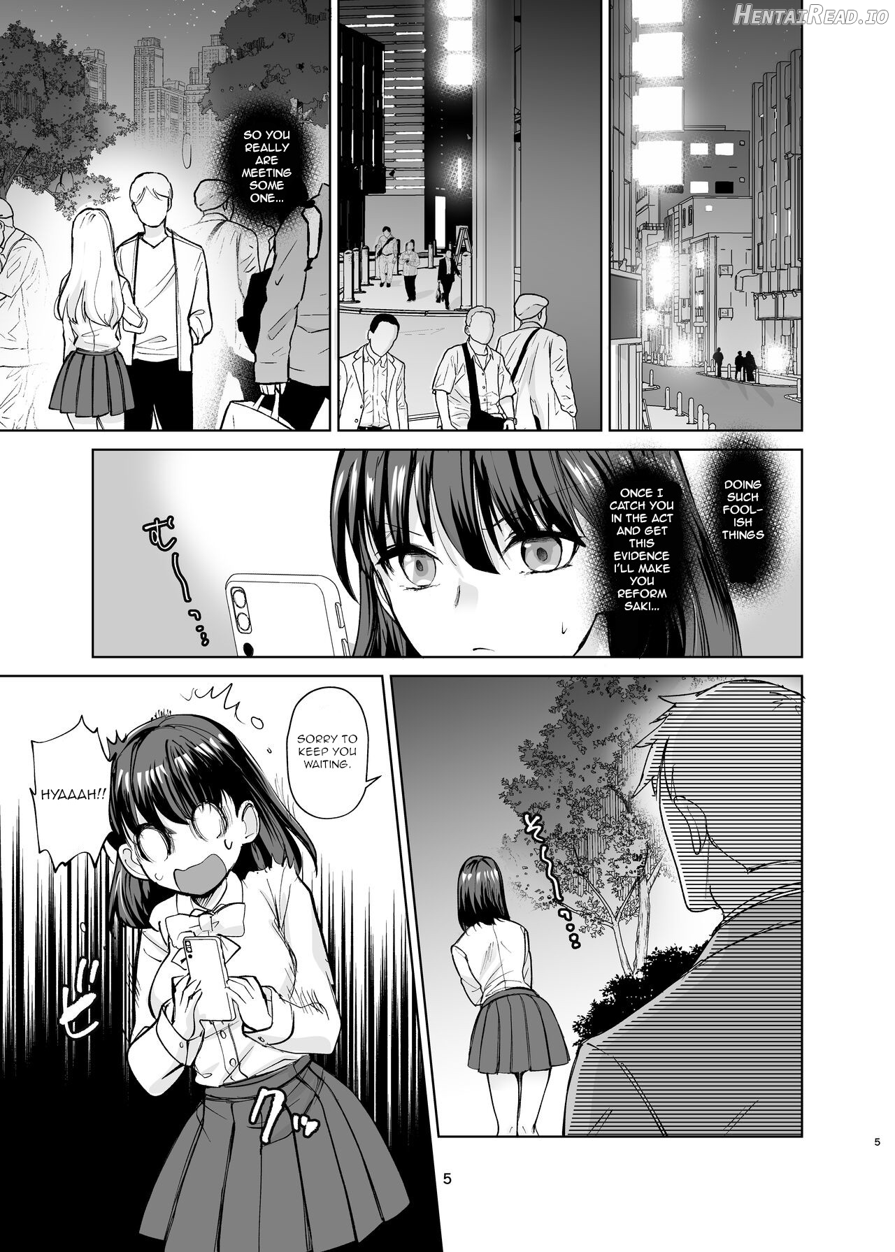 The story of a serious childhood friend who becomes deeply involved in 'P-services' and ends up addicted to sex Chapter 1 - page 4