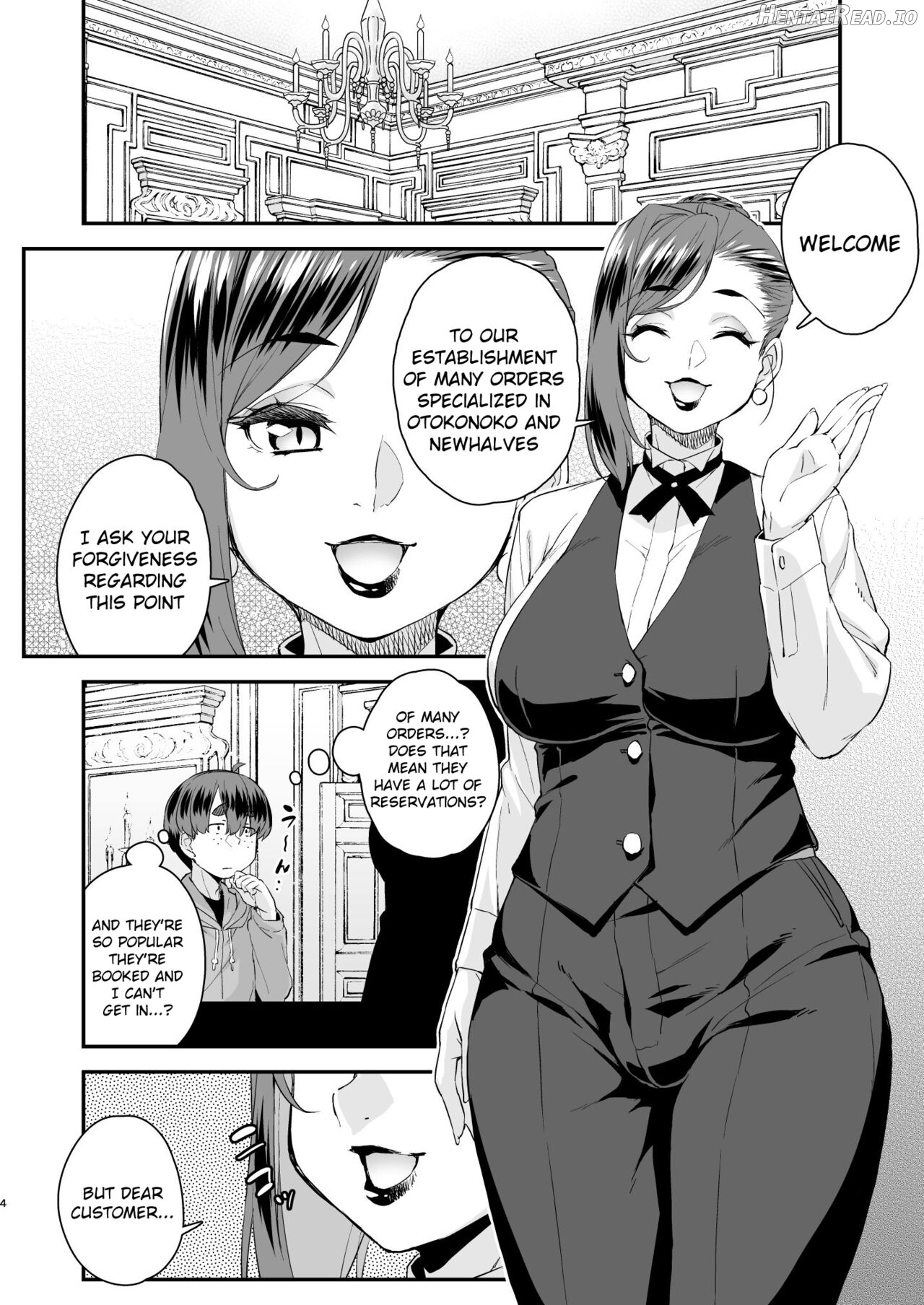 Chuumon no Ooi Otokonoko Fuuzokuten Chapter 1 - page 4