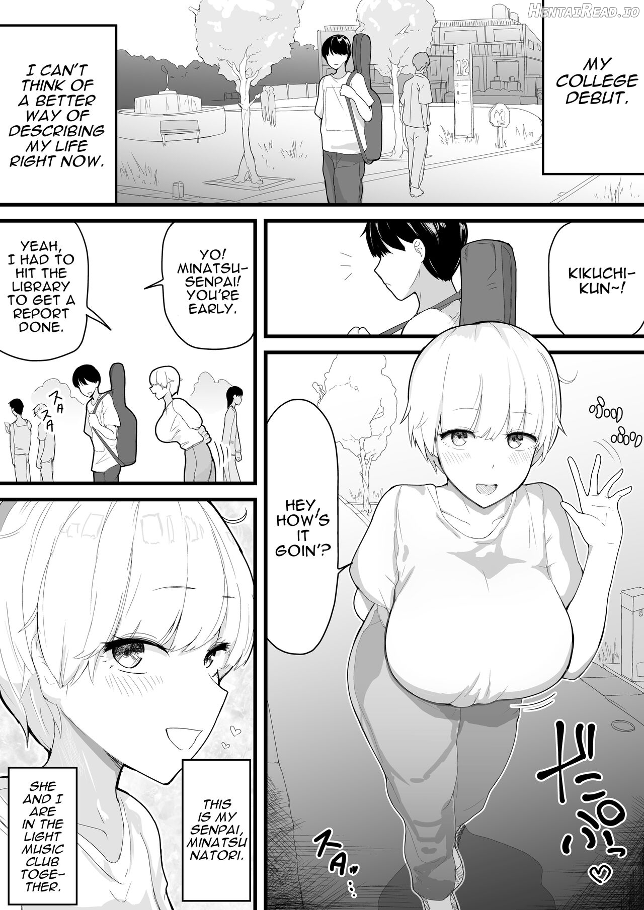 Dekachichi senpai, pottode no ikemen otoko ni assari NTR Chapter 1 - page 2