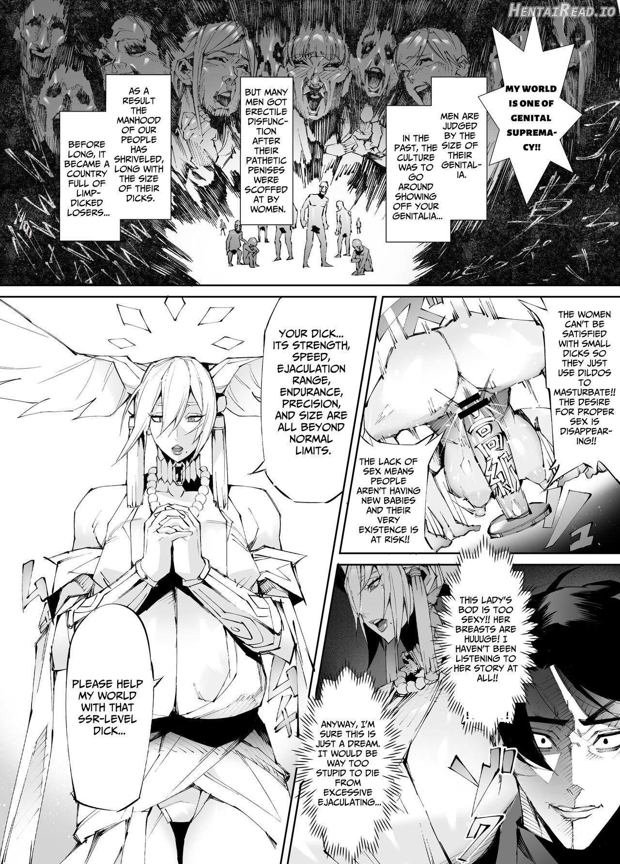 Kyokon Tensei -Seiki Shijou Shugi na Isekai ni Tensei shita no de Bakunyuu Bijo to Hame Makuri- Chapter 1 - page 4