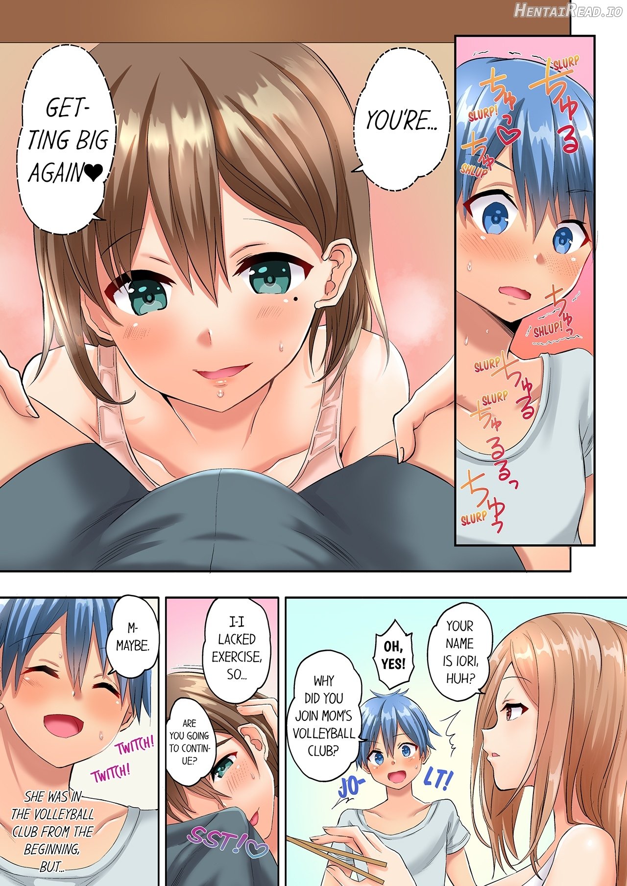 Hitozuma Volley-bu no Asedaku SEX ~Shower Abinagara Mitchaku Shichau? 1-3 Chapter 1 - page 34