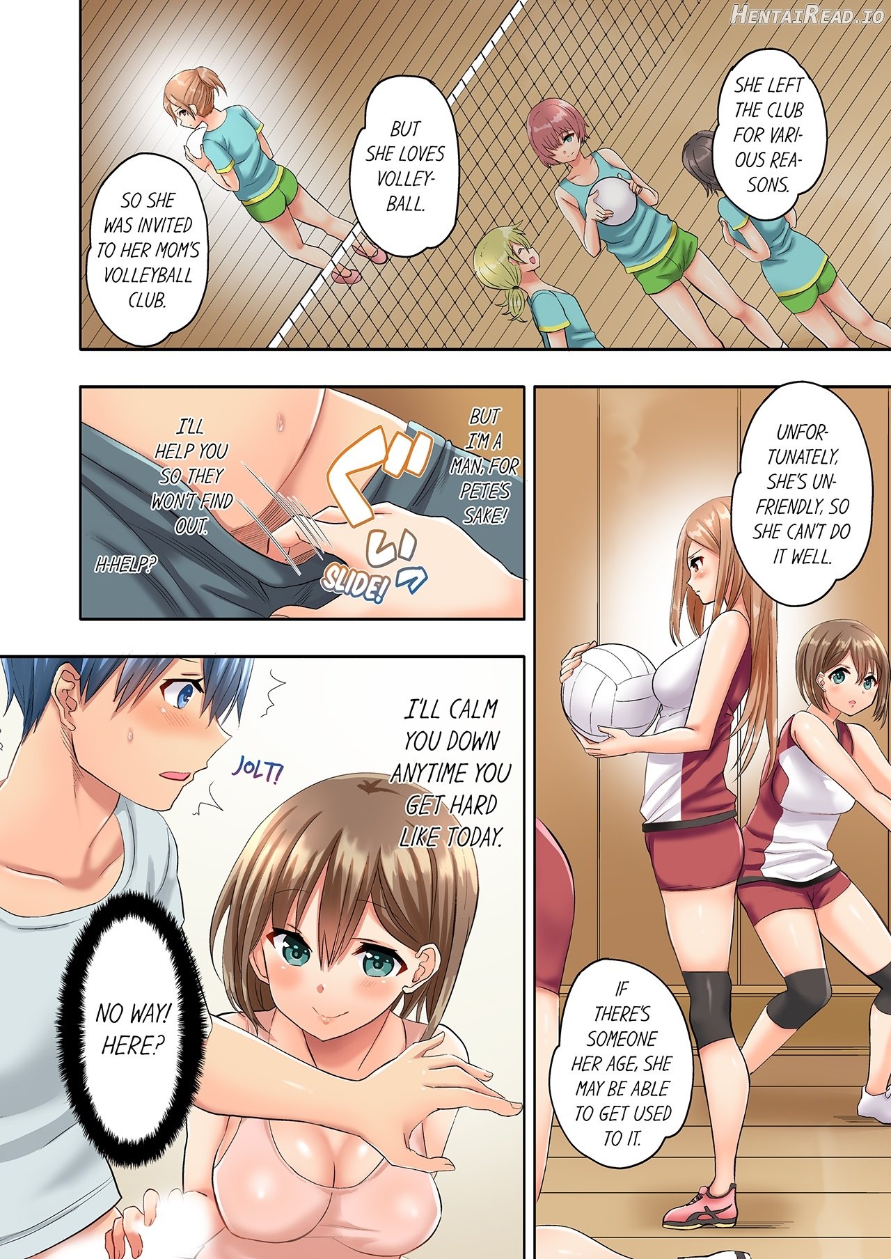 Hitozuma Volley-bu no Asedaku SEX ~Shower Abinagara Mitchaku Shichau? 1-3 Chapter 1 - page 35