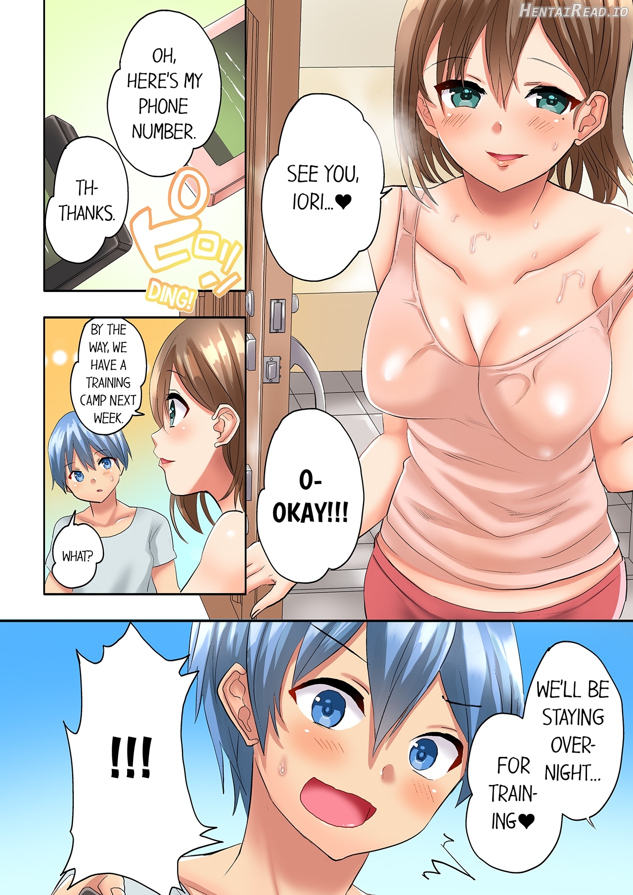 Hitozuma Volley-bu no Asedaku SEX ~Shower Abinagara Mitchaku Shichau? 1-3 Chapter 1 - page 51