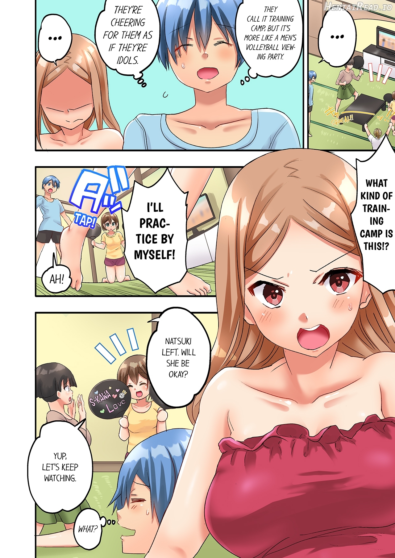 Hitozuma Volley-bu no Asedaku SEX ~Shower Abinagara Mitchaku Shichau? 1-3 Chapter 1 - page 55