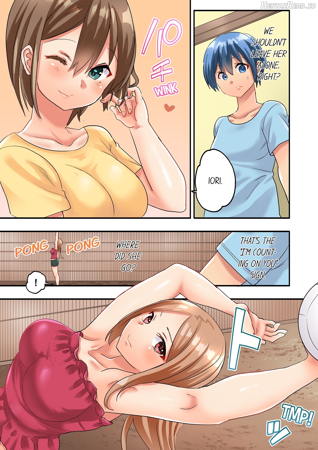 Hitozuma Volley-bu no Asedaku SEX ~Shower Abinagara Mitchaku Shichau? 1-3 Chapter 1 - page 56