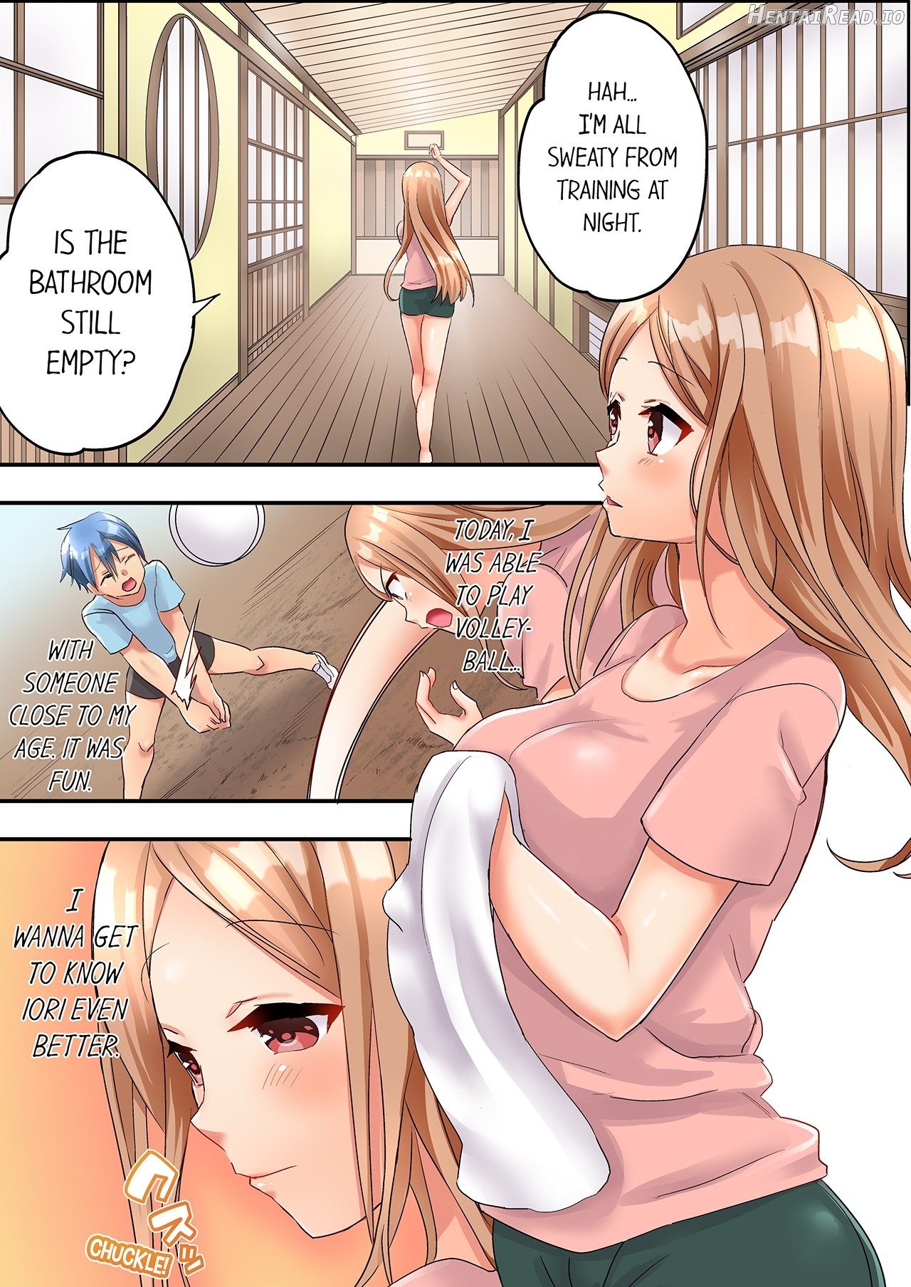 Hitozuma Volley-bu no Asedaku SEX ~Shower Abinagara Mitchaku Shichau? 1-3 Chapter 1 - page 76