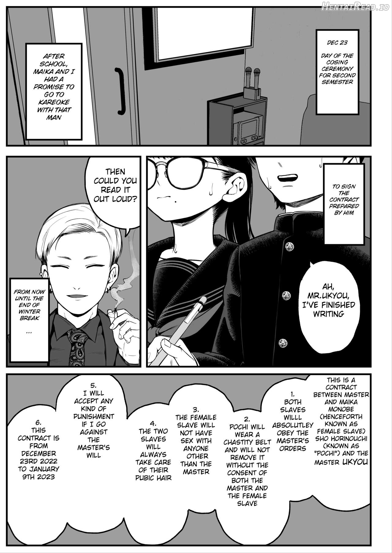 Boku to Kanojo to Goshujin-sama no Fuyuyasumi Chapter 1 - page 2