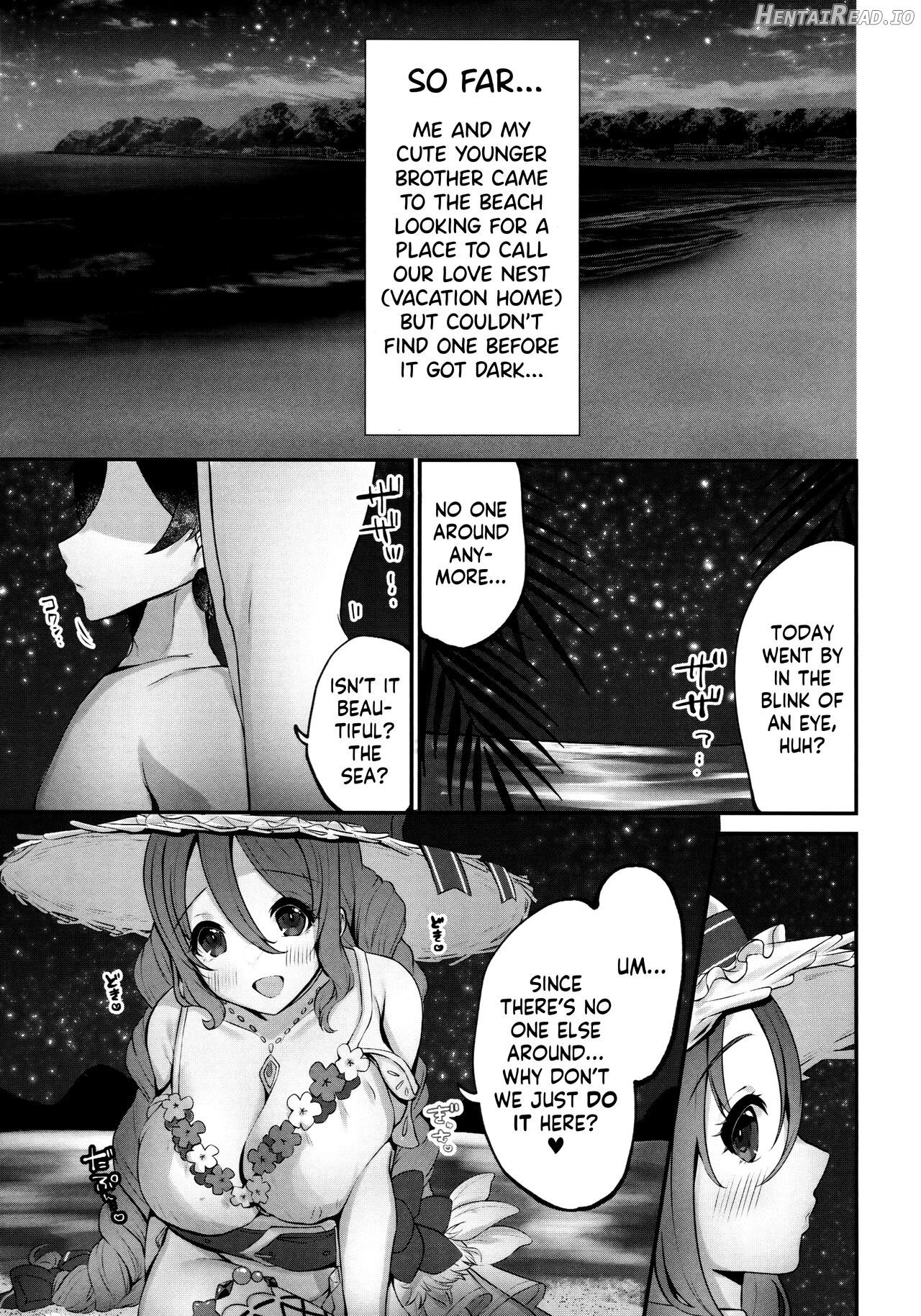 Mizugi no Onechan to Yoru no Umi de Ecchi Suru Hon Chapter 1 - page 2