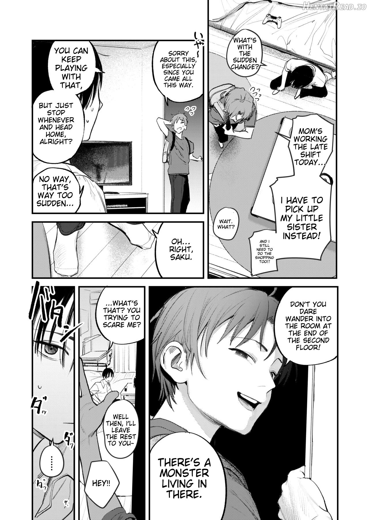 Mamono no Heya ~6 nen-buri ni Saikai shitara Hikikomori NEET ni Natteita Shinyuu no Onee-san ni Semararete Seieki o Shiboritorareru Hanashi Chapter 1 - page 5