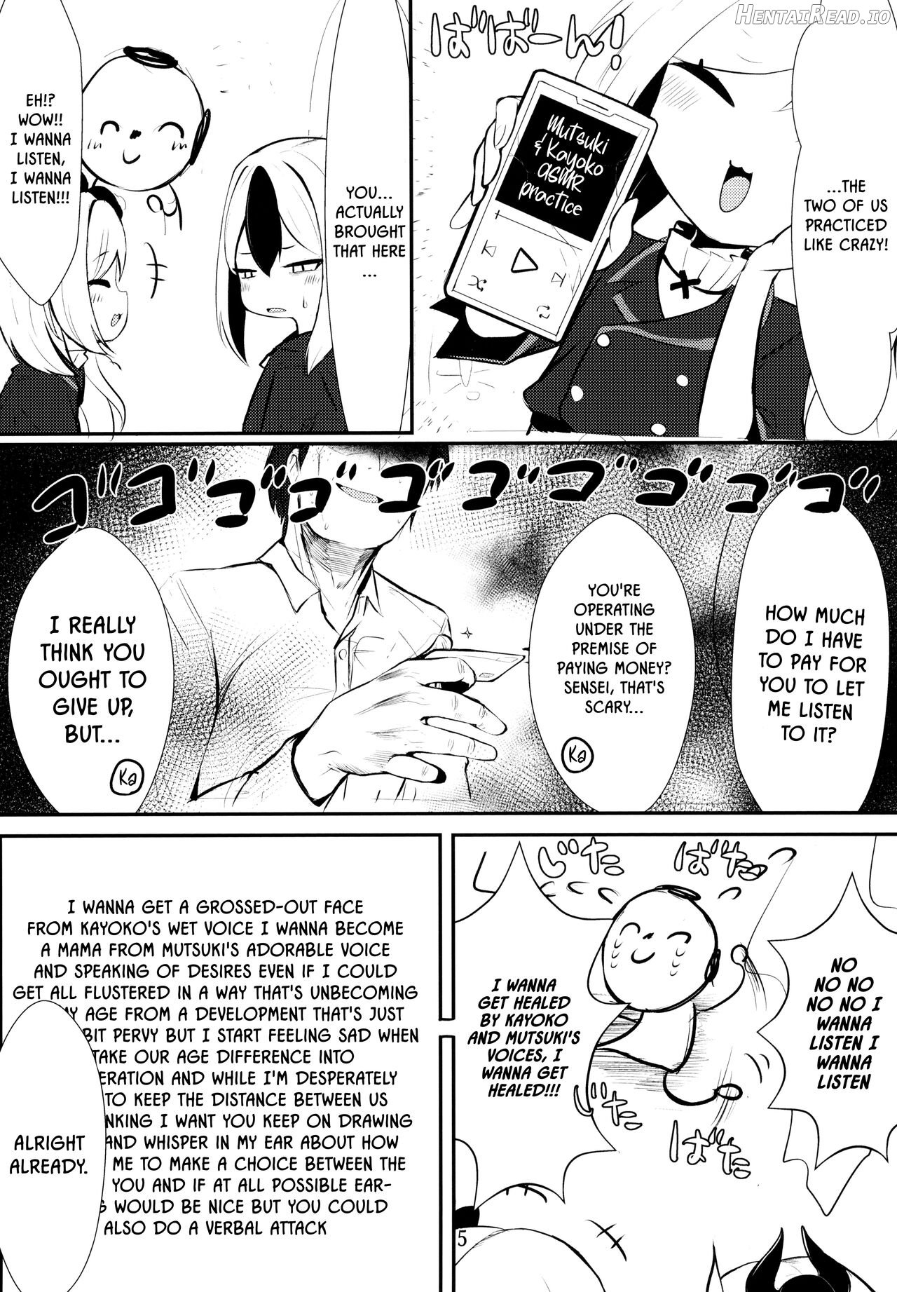 Kayoko & Mutsuki ASMR Chapter 1 - page 5