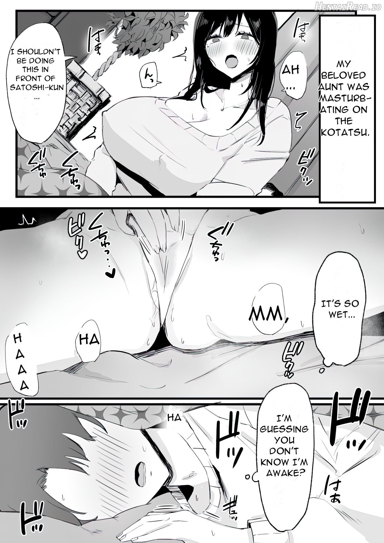 Kyounyuu de Bijin na Obasan gan Kotatsu de Onanieshite Takara Asa Made Hamemakutta - My Busty, Beautiful Aunt was Masturbating in the Kotatsu, So I Fucked Her until... Chapter 1 - page 4