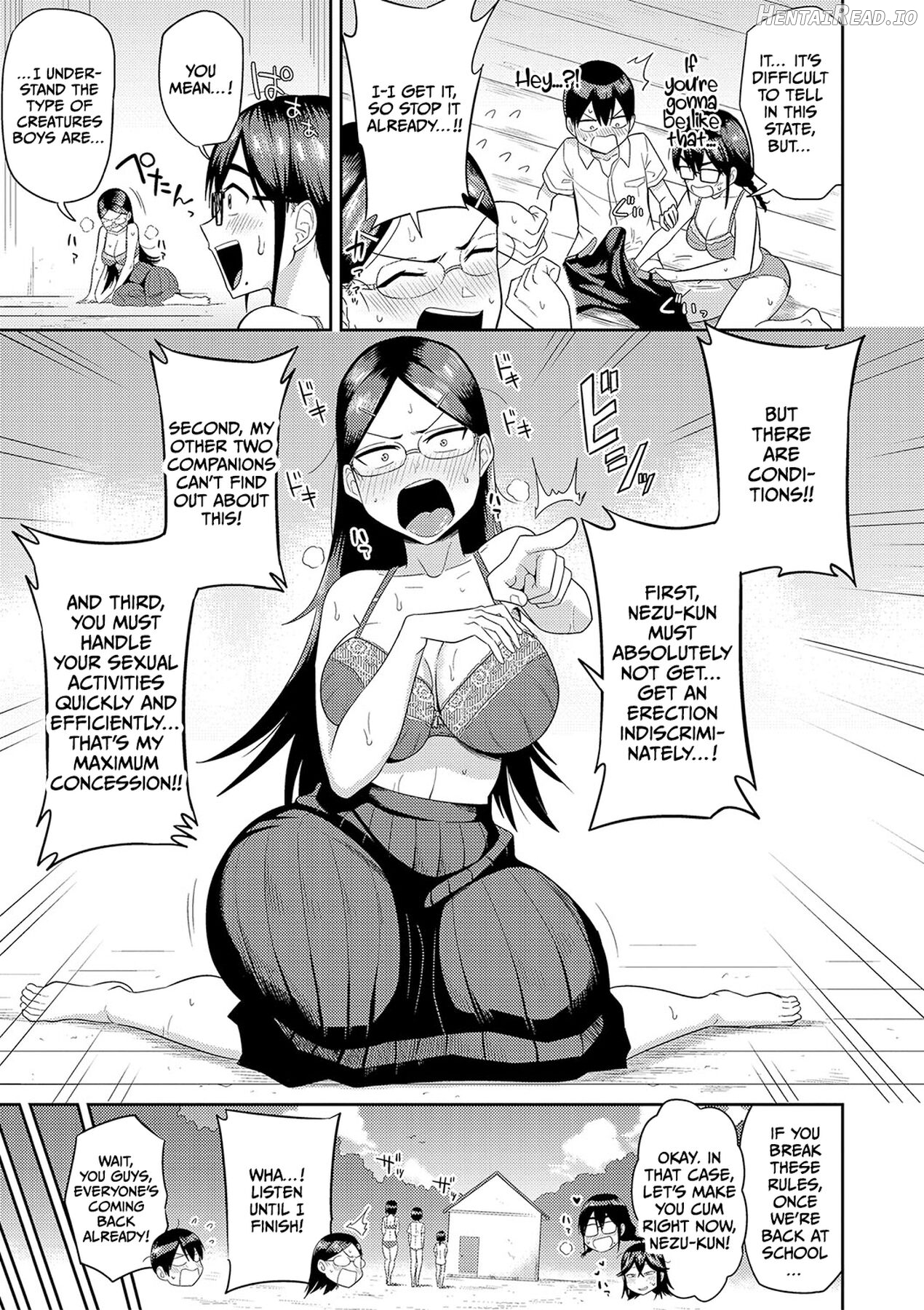 Mujintou de, SEX ni Kyoumi Shinshin na Dosukebe Inkya Joshi-tachi to Harem Life Chapter 1 - page 46