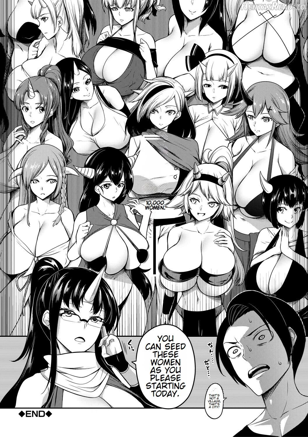 Onichichi Harem and Fertility Academy Double Feature Chapter 1 - page 47