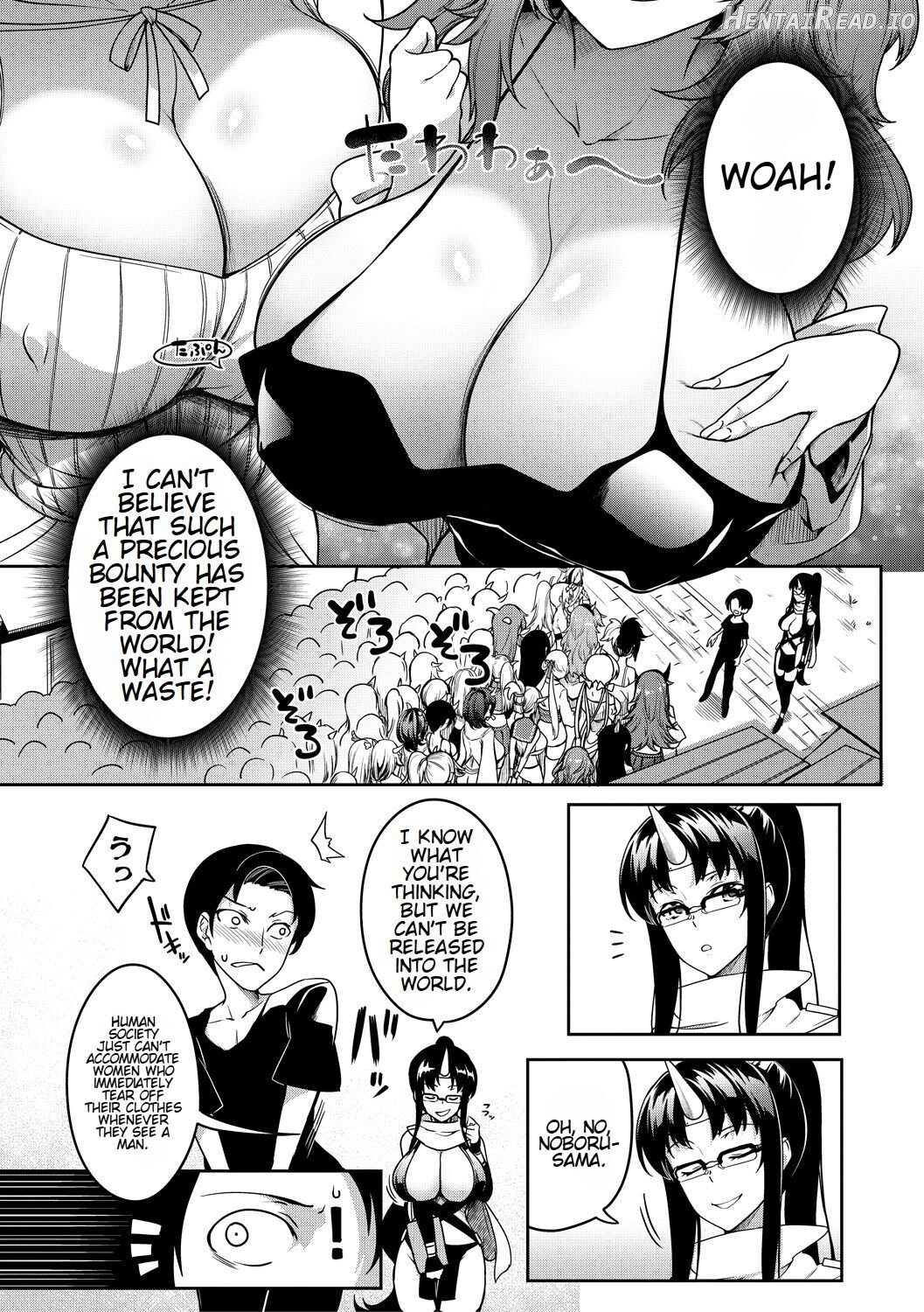 Onichichi Harem and Fertility Academy Double Feature Chapter 1 - page 52