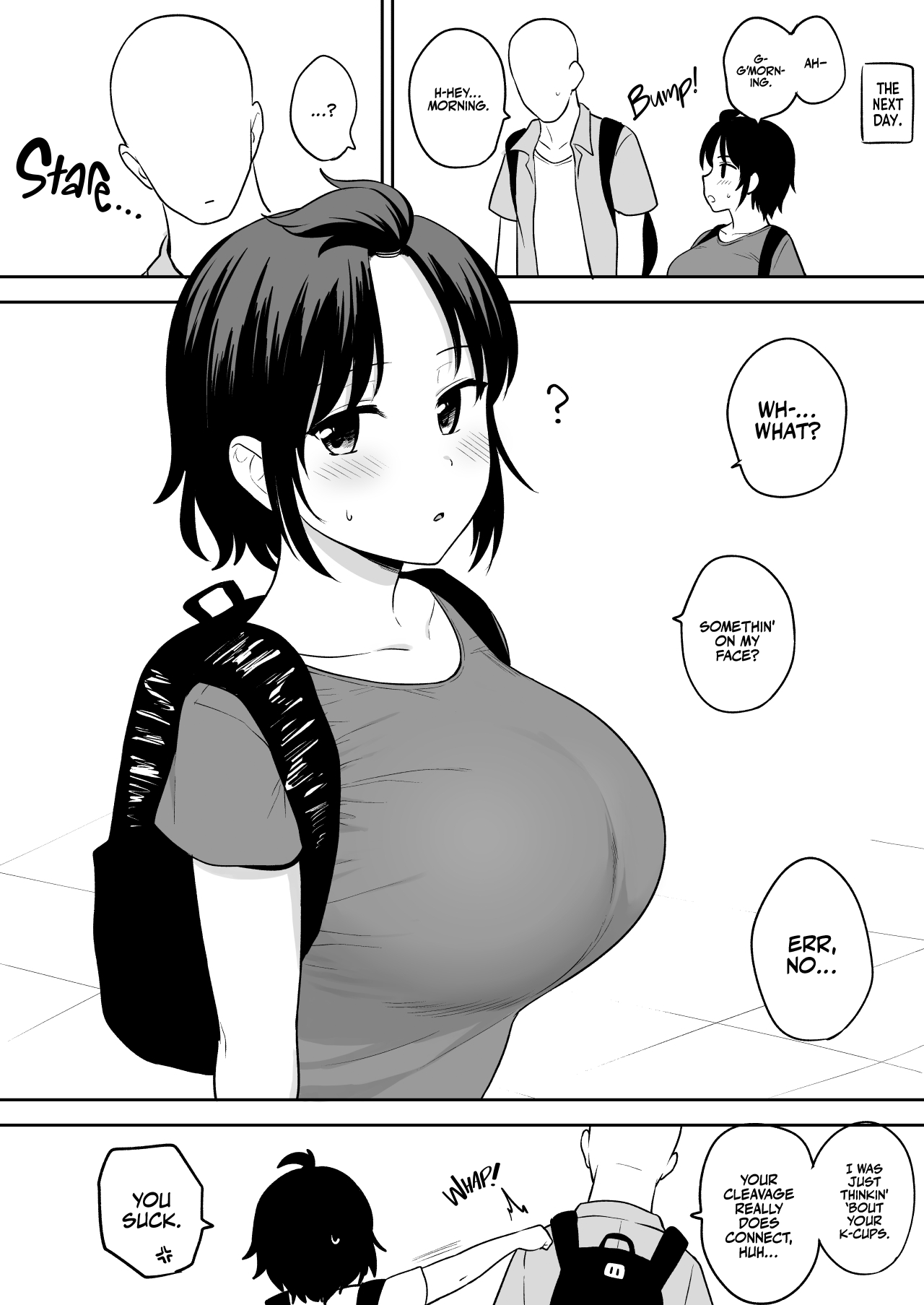 Tanima ga Tsunagaru kurai Chichi ga Dekai Onna Tomodachi Chapter 1 - page 8