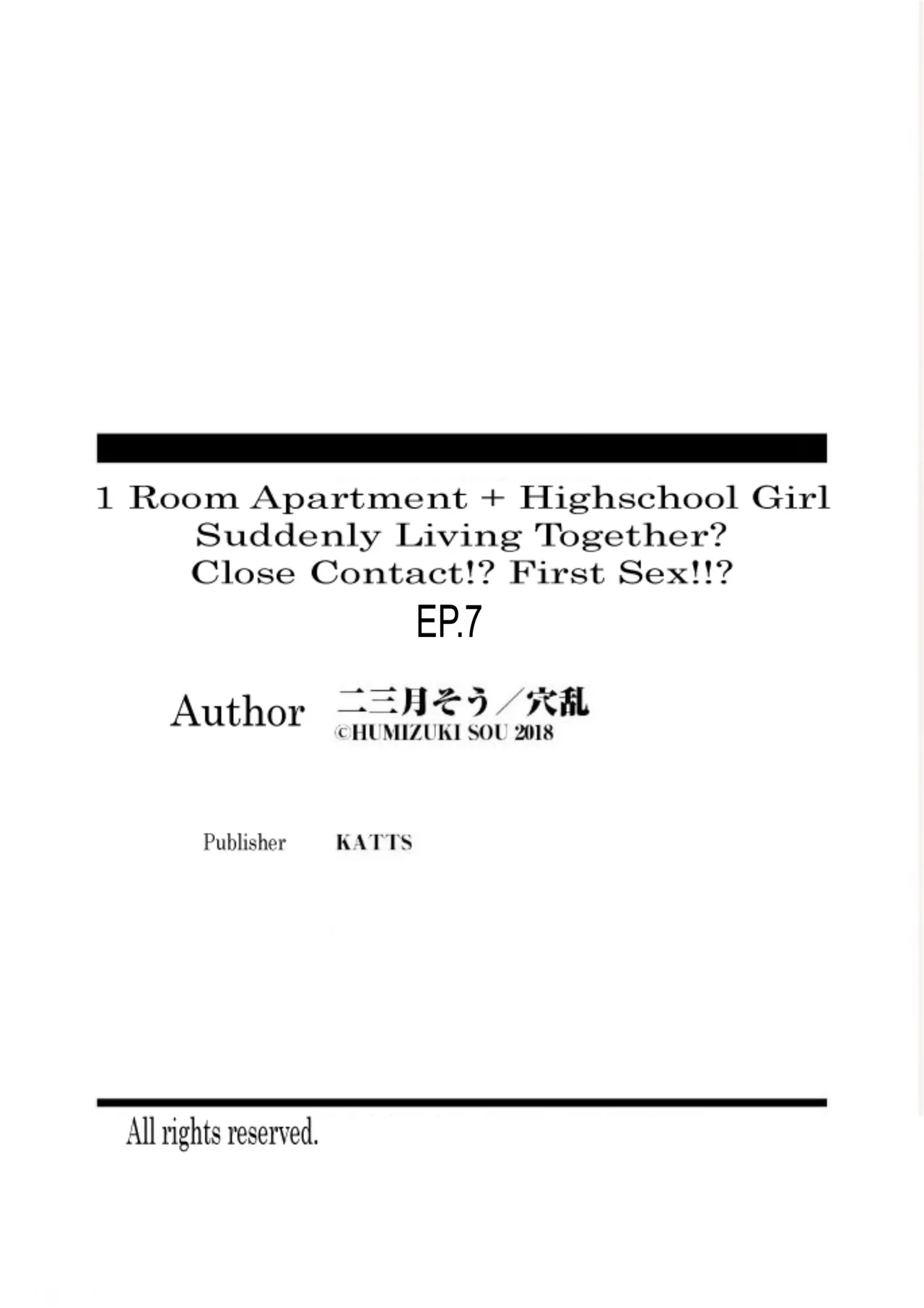 1 Room Apartment + Highschool Girl Suddenly Living Together? Close Contact!? First Sex!!? Ch. 1-4 Chapter 6-8 - page 24