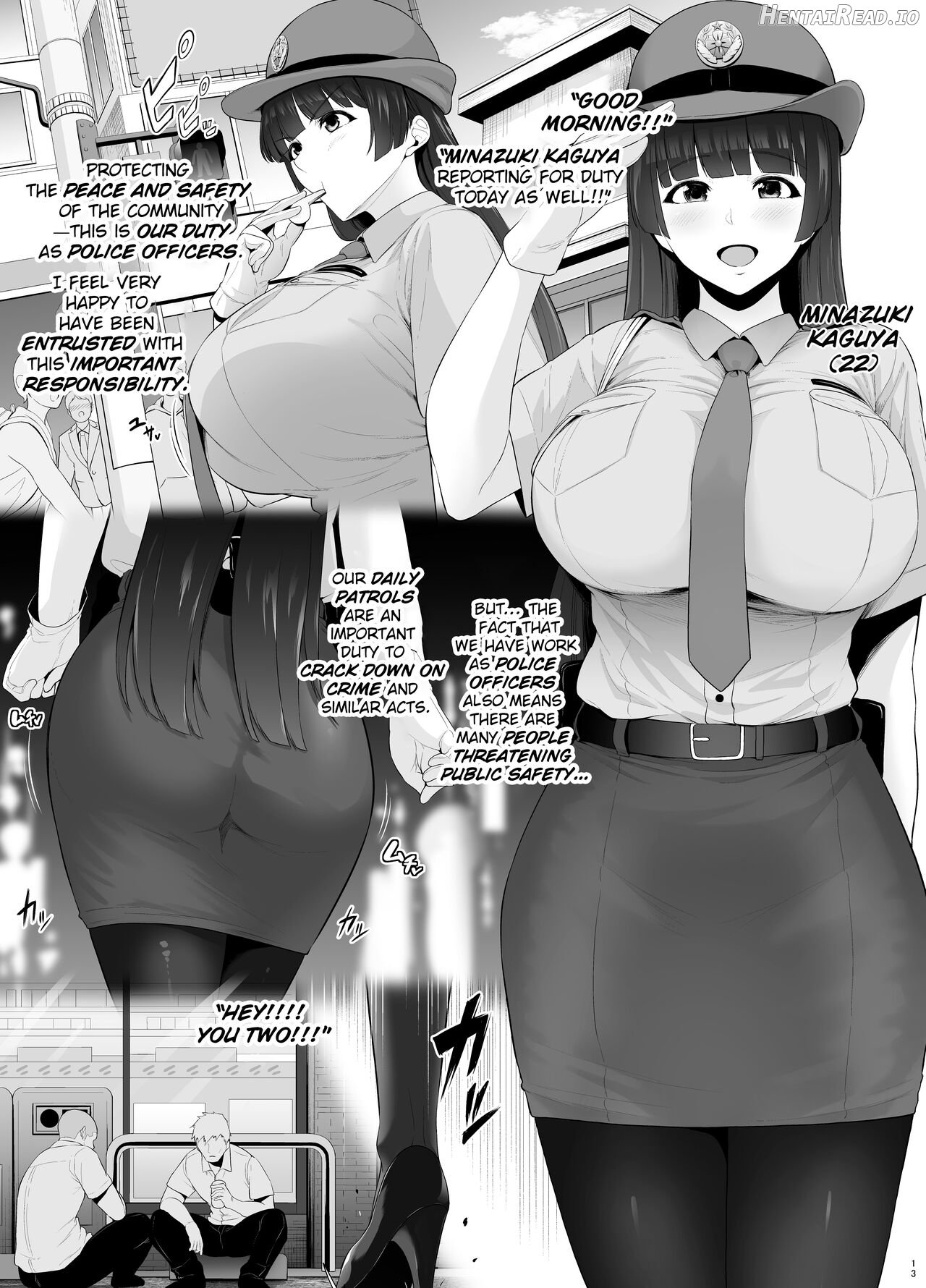 The rookie policewoman with big breasts who became prey to delinquents Chapter 1 - page 1