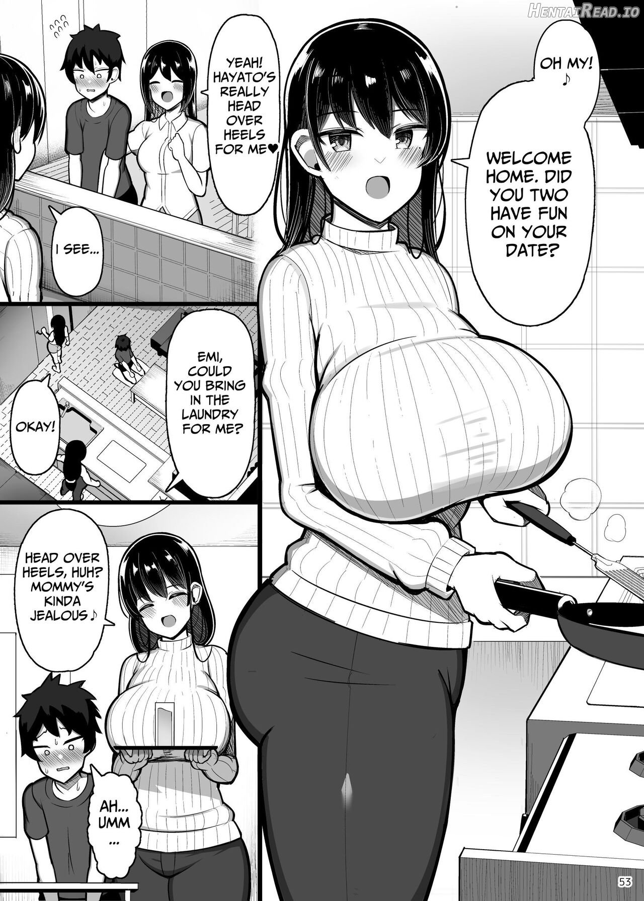 Onee-chan to Mama to Honki Koubi. II Genuine Copulation with Older Girls Chapter 1 - page 53