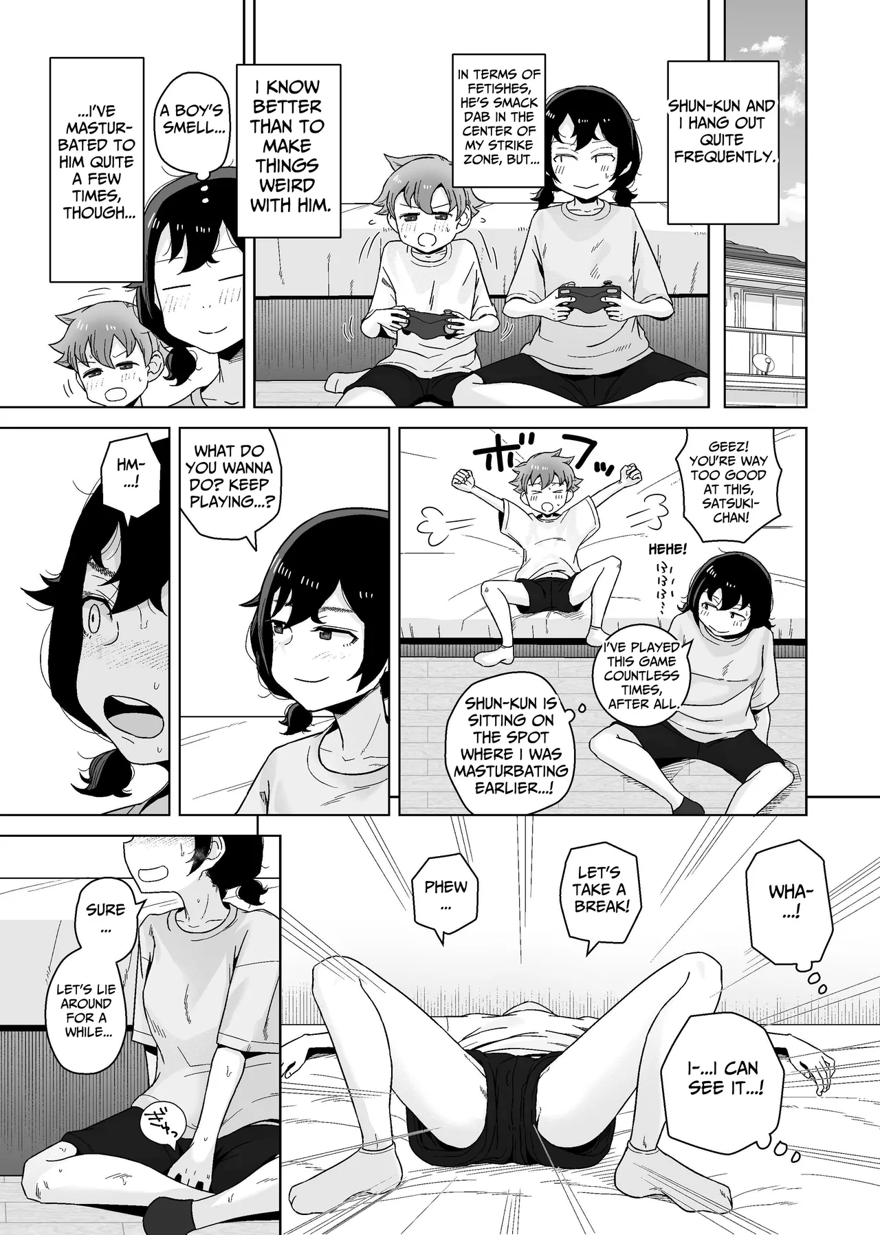 Onanie Izon Jidaraku Joshi wa Shounen no Onanie o Nozokimisuru Chapter 1 - page 7