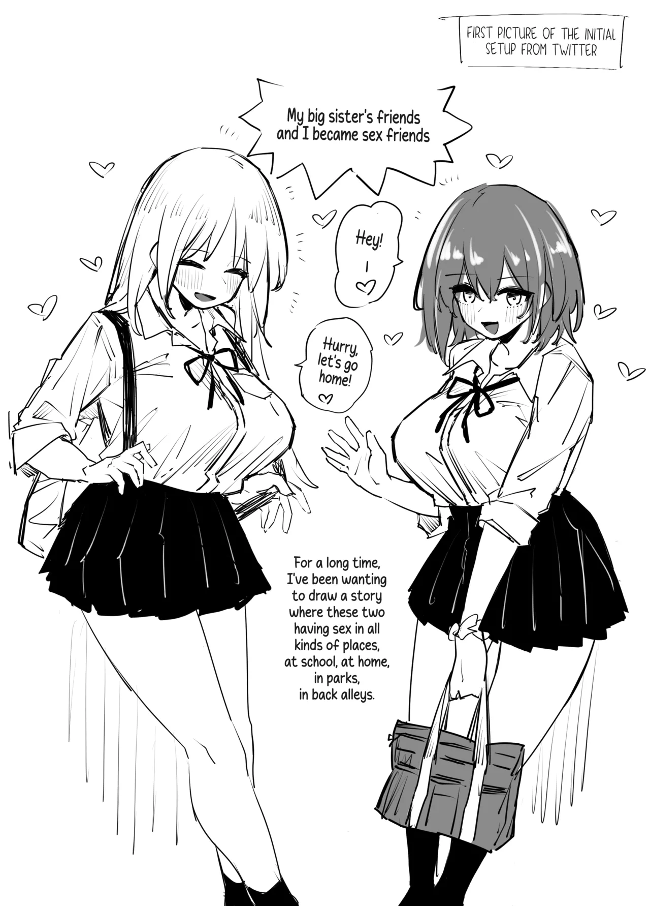 My Big Sister's Friends And I Became Sex Friends Chapter 1 - page 38