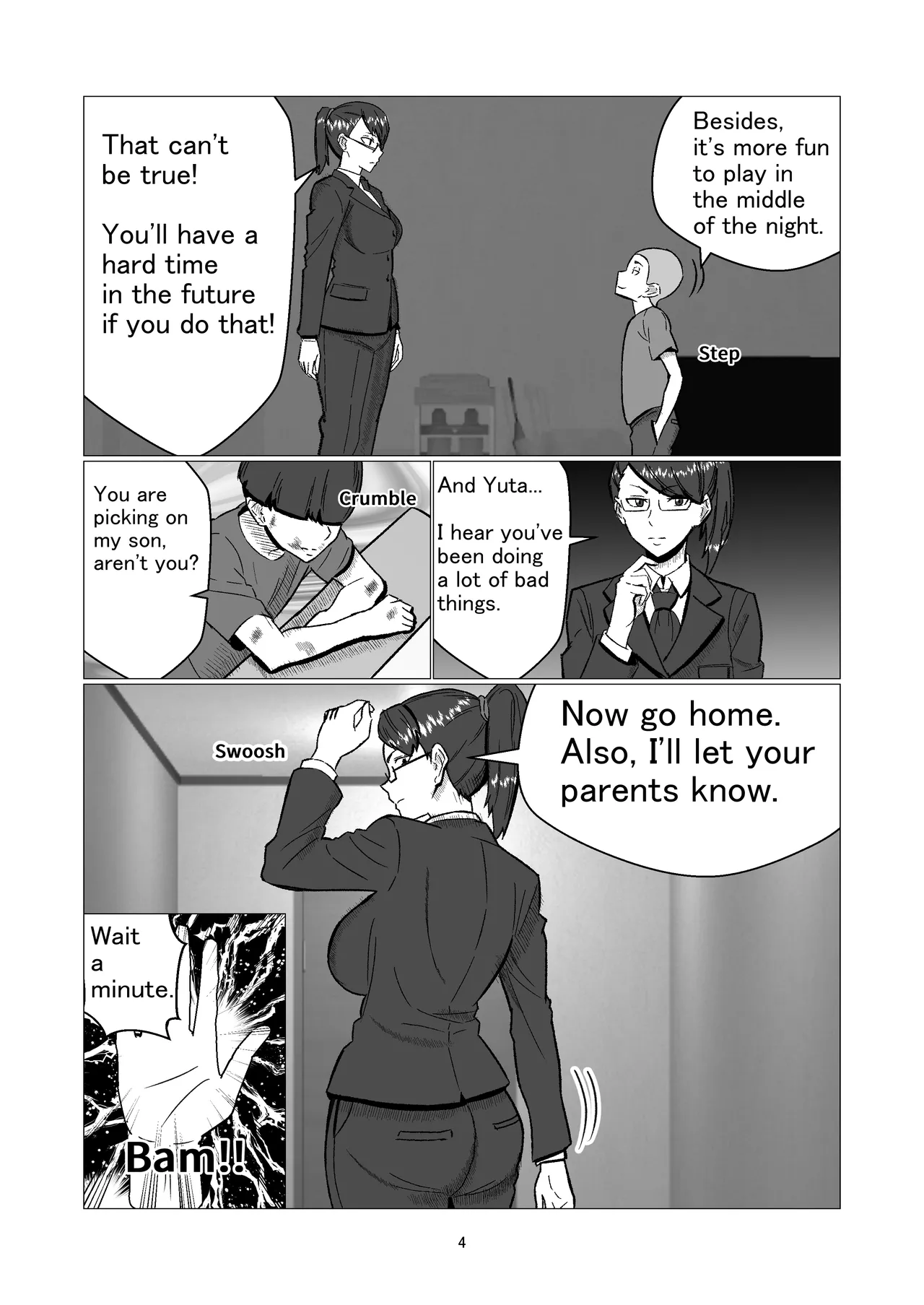 Education mom is cuckolded by her sonüfs bullying classmate Chapter 1 - page 4