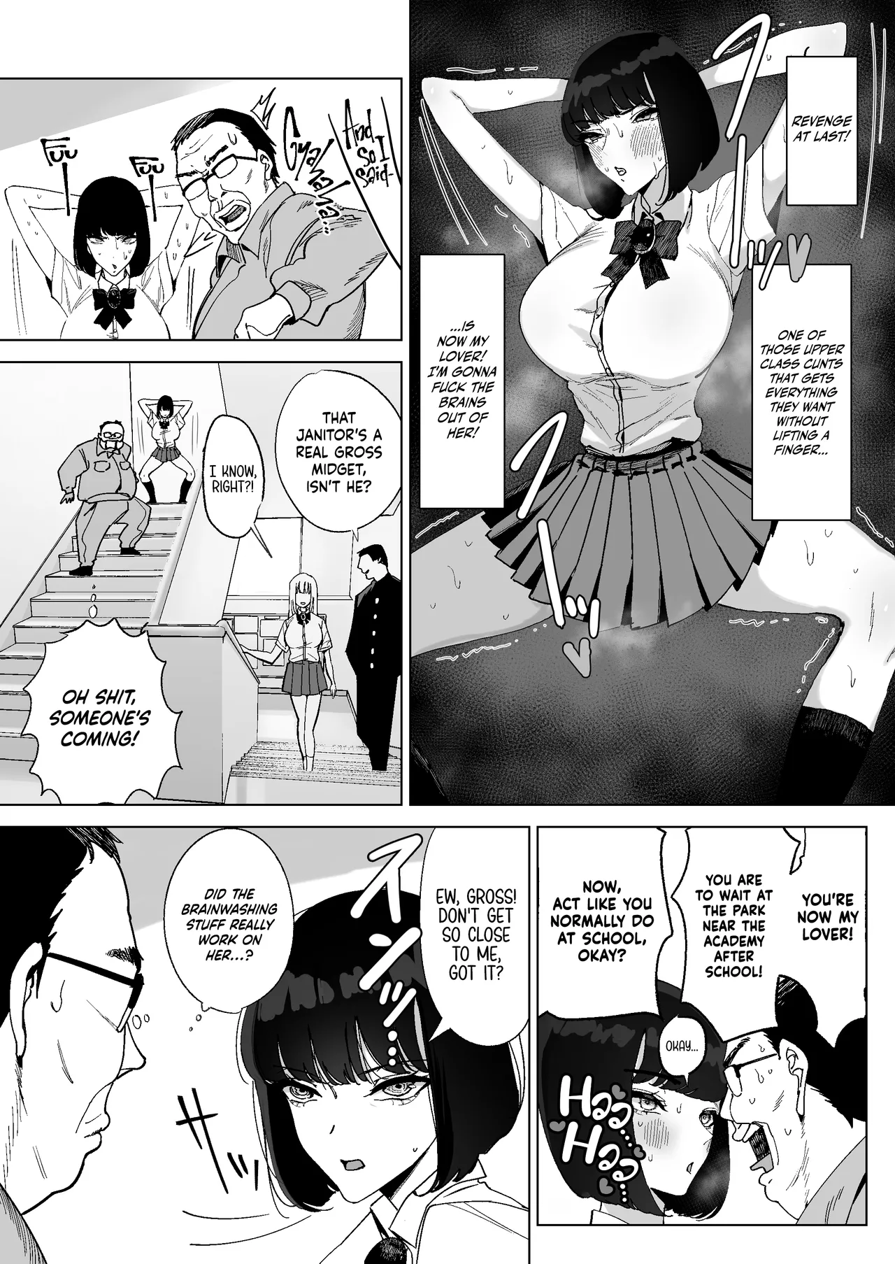 High-Class Hypnotism ~ An S-Rank Young Lady With A Horrible Personality Gets Dominated By A Disgusting Old Man~ Chapter 1 - page 9