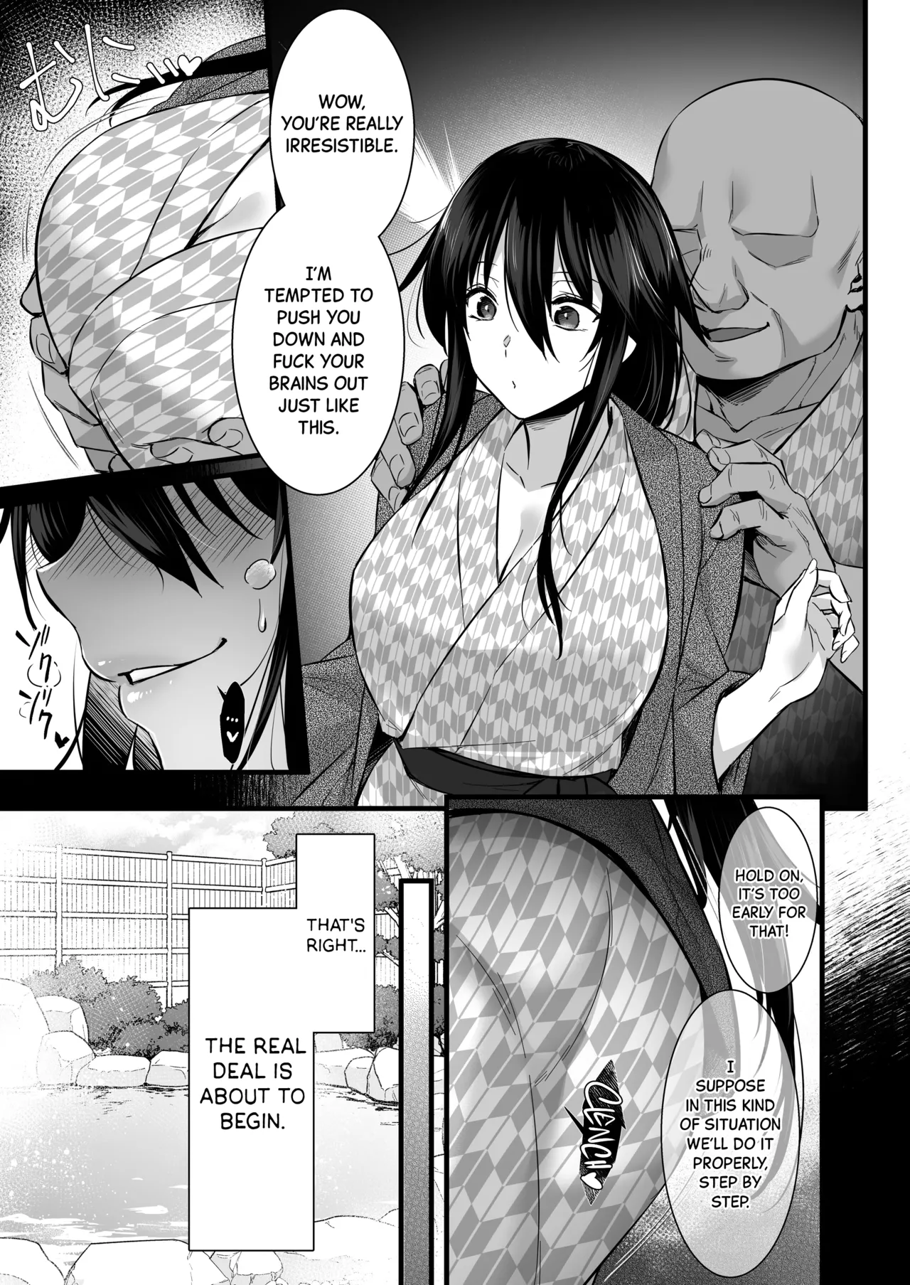 Rental Tanetsuke Oji-san 6 ~Tanetsuke Oji-san-tachi to Iku! Yari Makuri Nakadashi Rankou Onsen Ryokou~ Chapter 1 - page 8