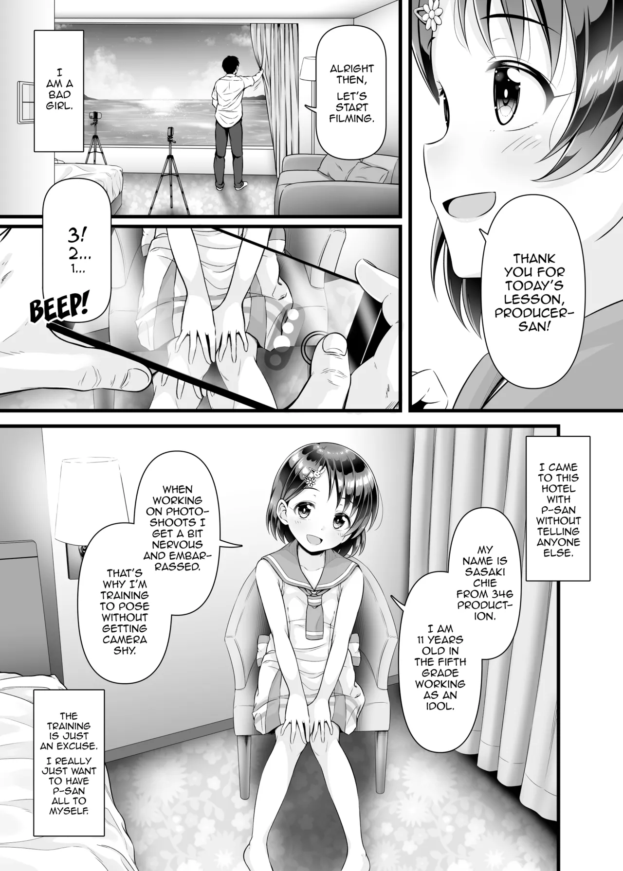 Live no Ato, Bed no Ue, Chie no Zenbu. ~Futarikiri no Satsuei Lesson Chapter 1 - page 4