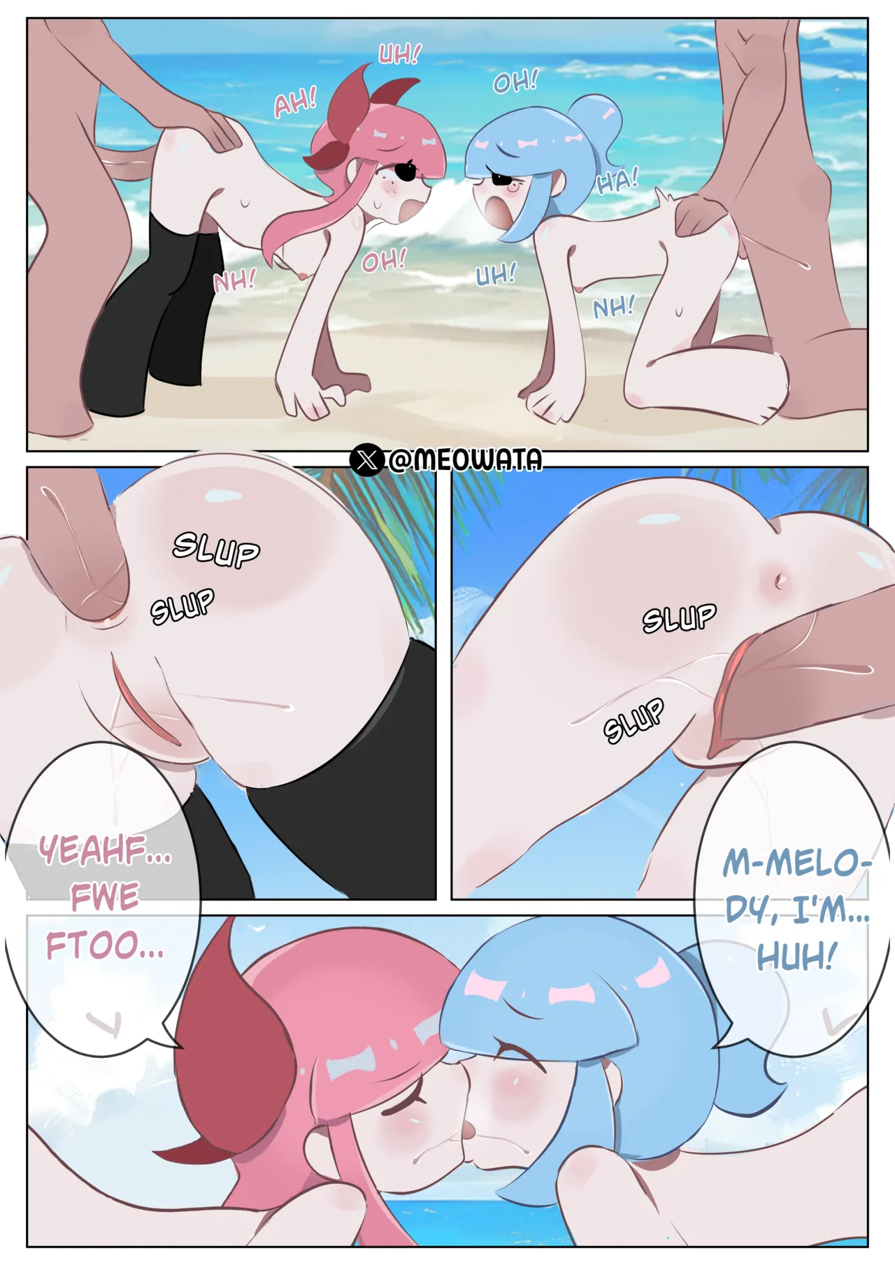 Janet and Melodie beach episode Chapter 1 - page 15