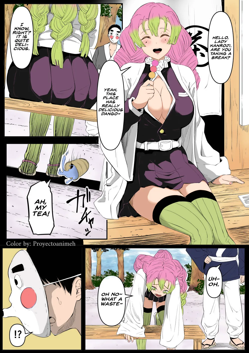 Bitch Kanroji Mitsuri 1-4 _ The Slut Mitsuri Kanroji Color by Proyectoanimeh Chapter 1-4 - page 2