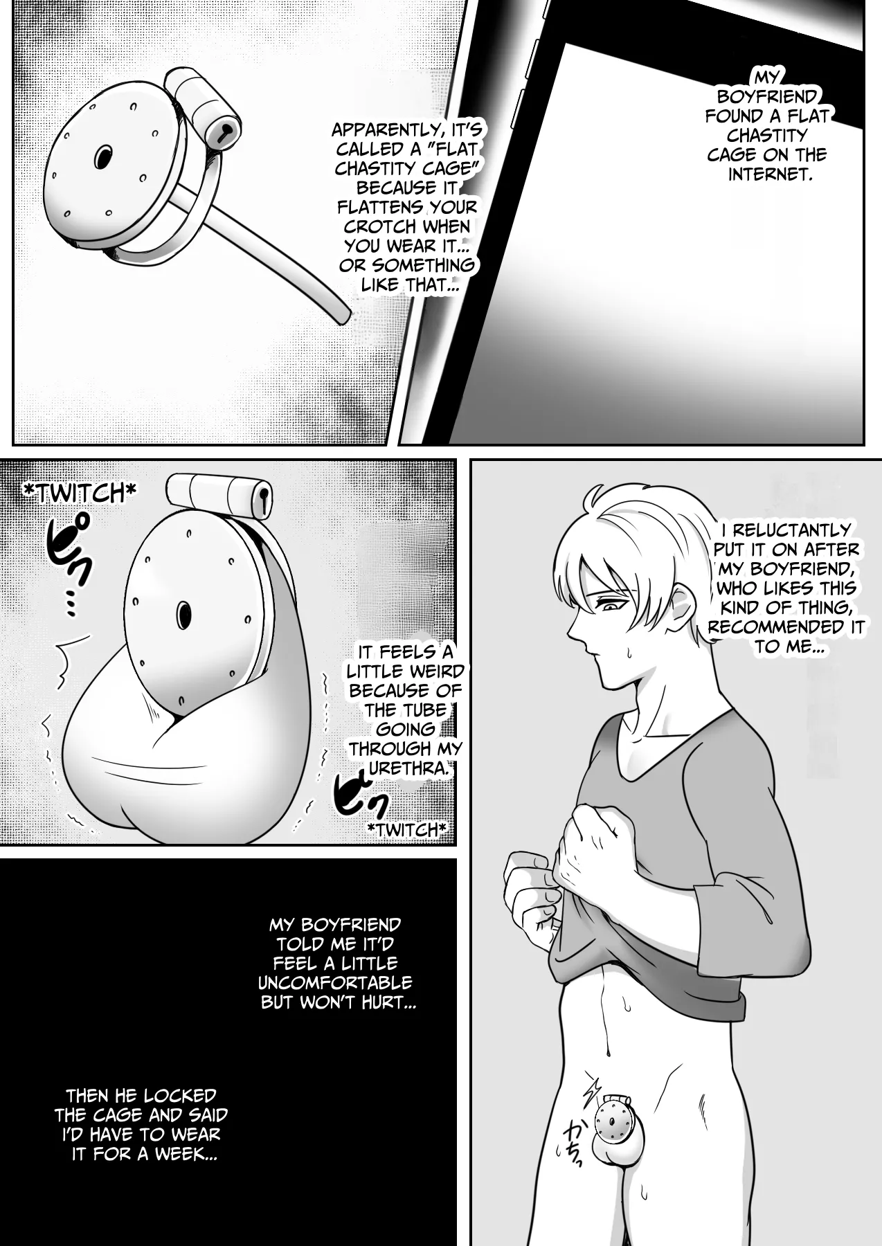 I Tried Out Being Toyed With While Wearing A Flat Chastity Belt. Chapter 1 - page 2