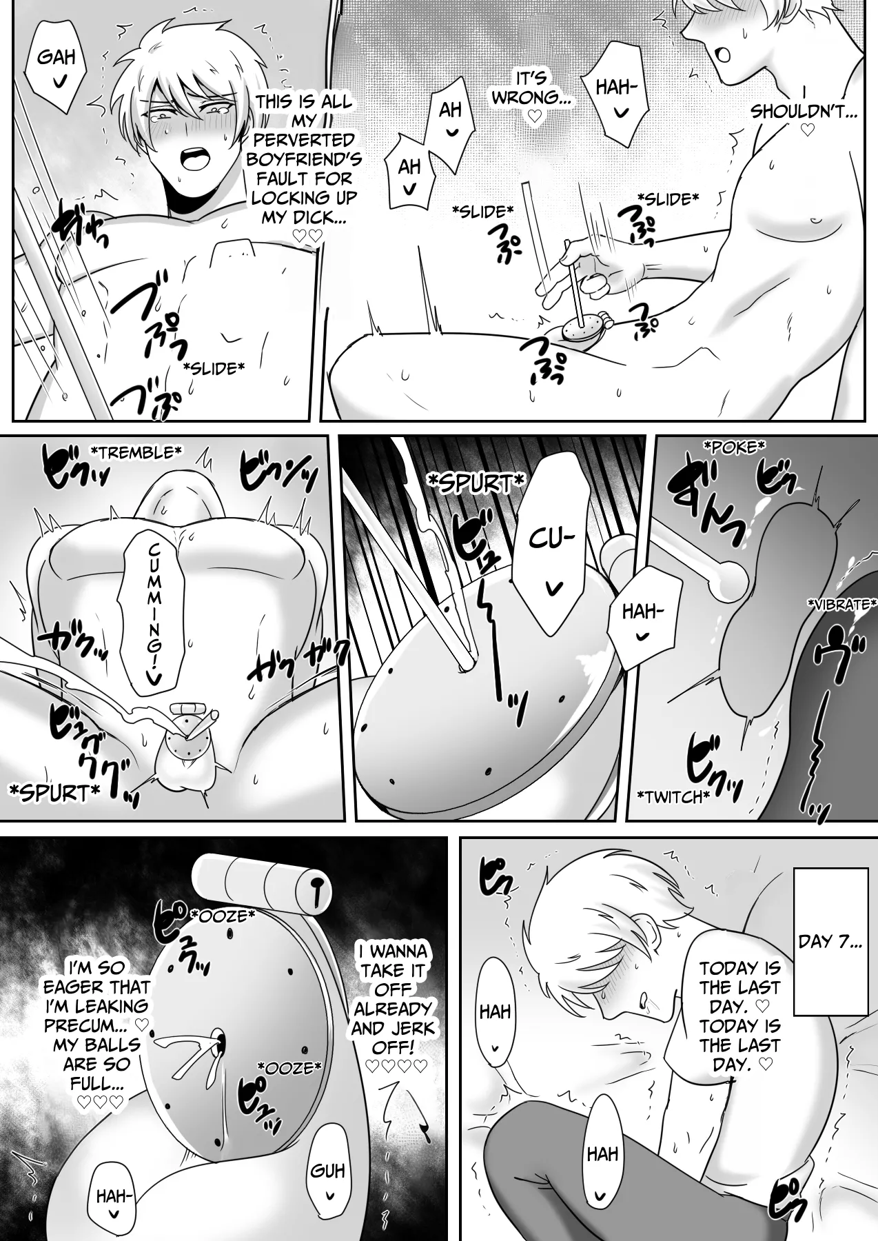 I Tried Out Being Toyed With While Wearing A Flat Chastity Belt. Chapter 1 - page 9