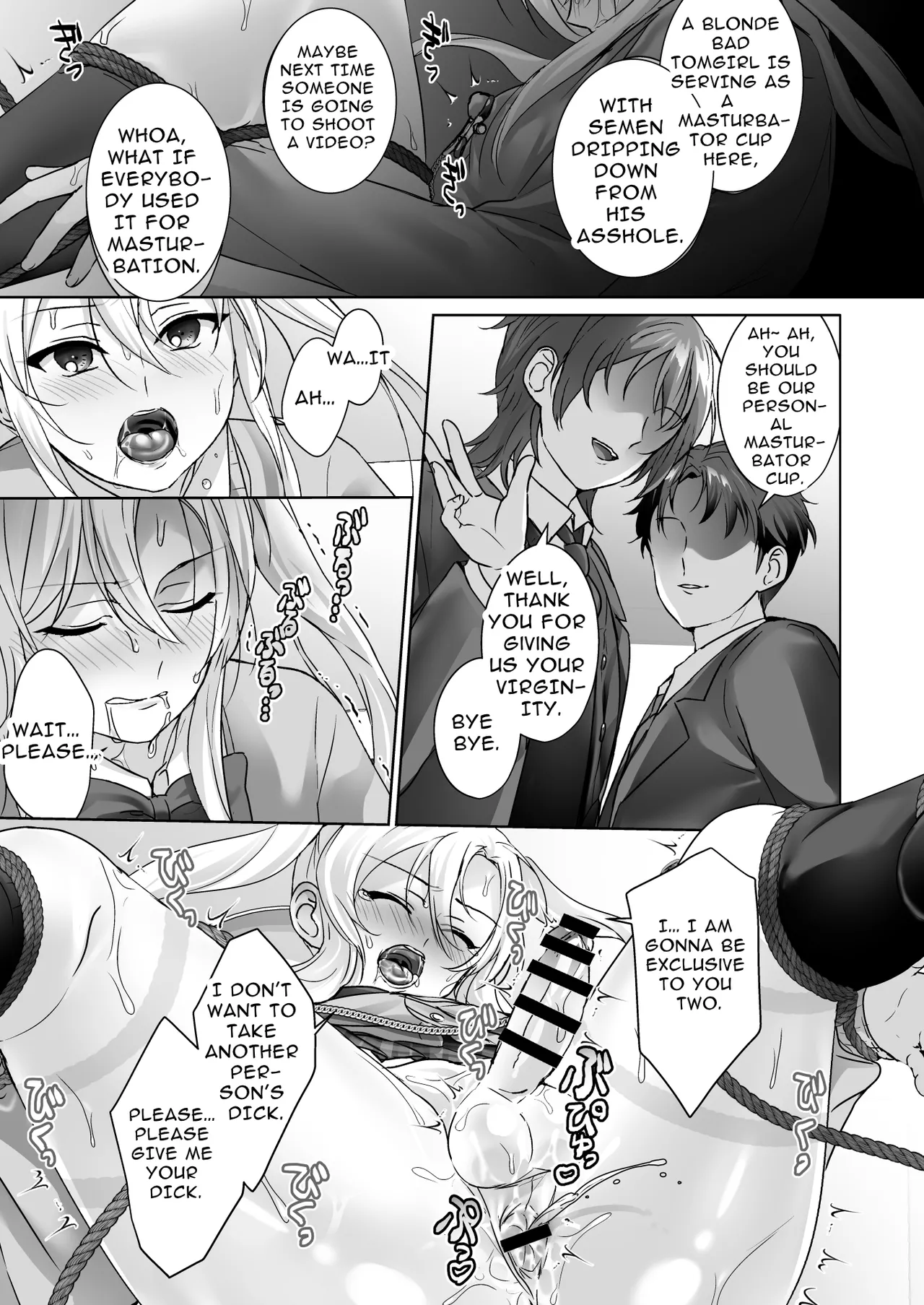 Blonde Delinquent Boy's Crossdressing & Sex Toy Torment Chapter 1 - page 9