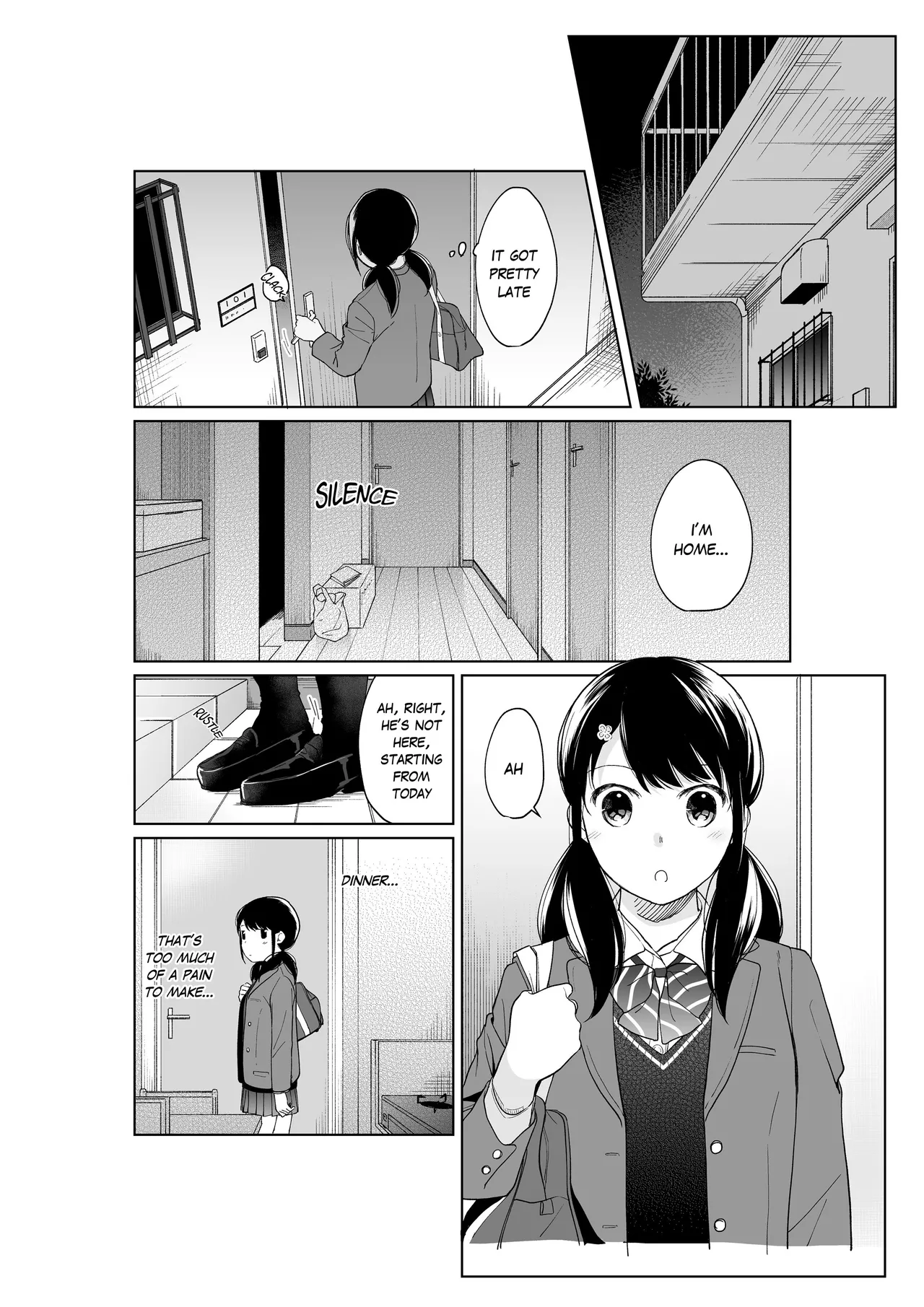 1 Room Apartment + Highschool Girl Suddenly Living Together? Close Contact!? First Sex!!? Ch. 1-13 Chapter 13-15 - page 4