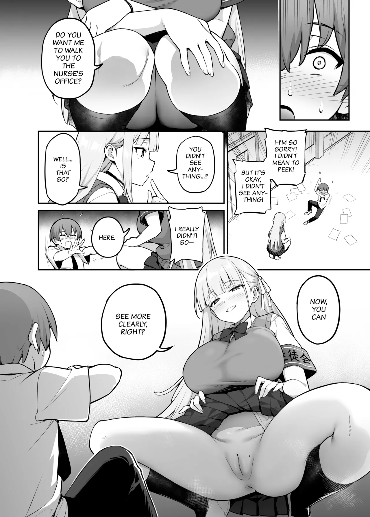 Akogare no Seitokaichou ga Kyonyuu Sugiru Ken Chapter 1 - page 7