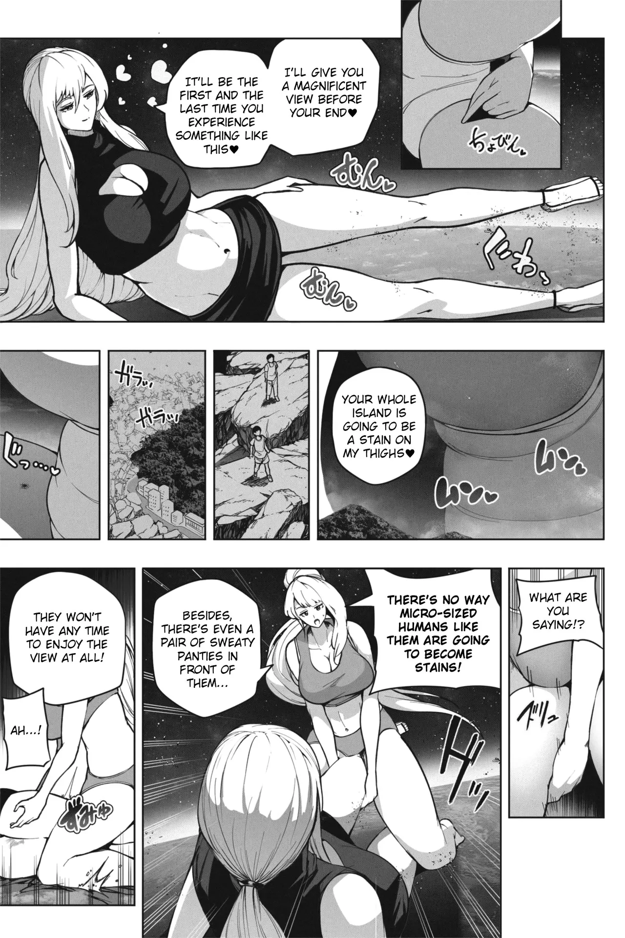 If a super giant girl comes to stay on a small island Chapter 1 - page 8