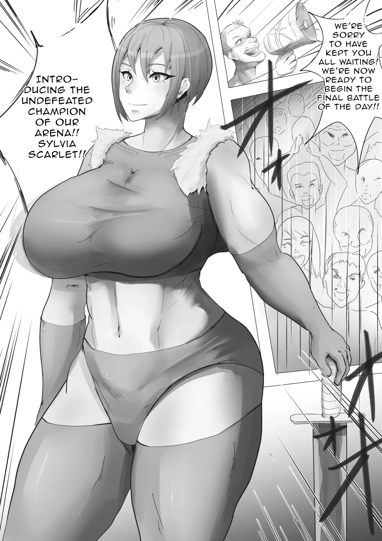 Arena Champion Female Swordsman Transformed into an Obscene Spectacle Chapter 1 - page 2