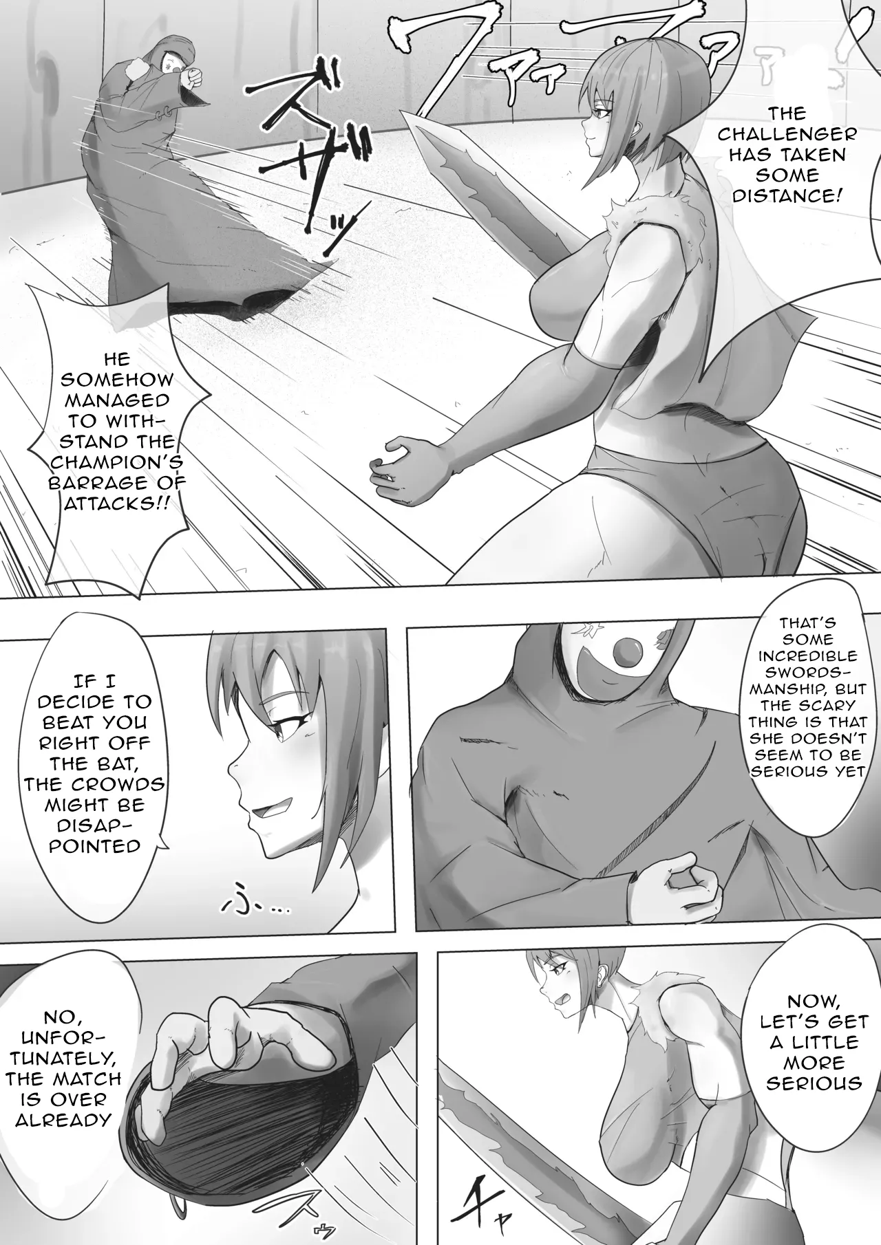 Arena Champion Female Swordsman Transformed into an Obscene Spectacle Chapter 1 - page 5