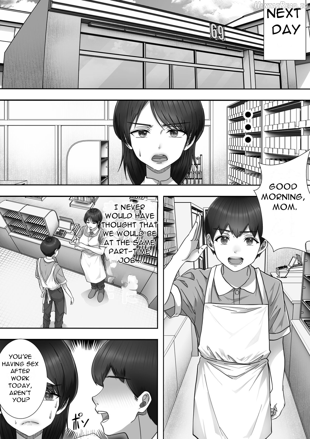 having sex with my favorite Kaa-chan at her part-time job ~ Chapter 1 - page 10