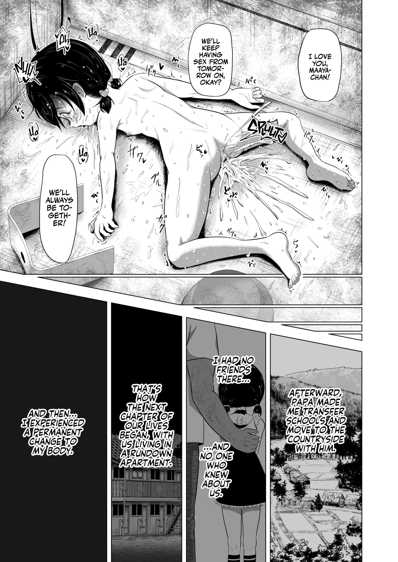 Suki na Danshi ga Ita kedo Shinjiteta Papa ni Rape Sarete Aka-chan ga Dekimashita - I had a boy I loved, but the daddy I trusted raped me and had a baby + Sonogo no Ohanashi Chapter 1 - page 38