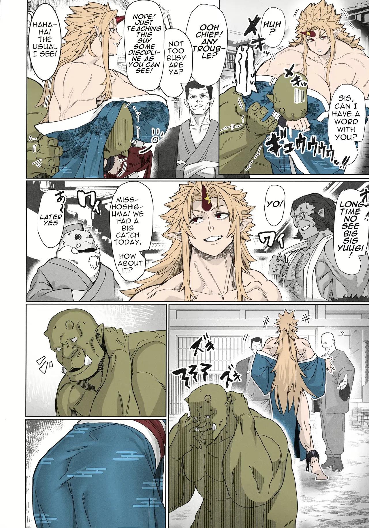 Yuugi Locked In A Grapple With An Orc 2 Chapter 1 - page 4