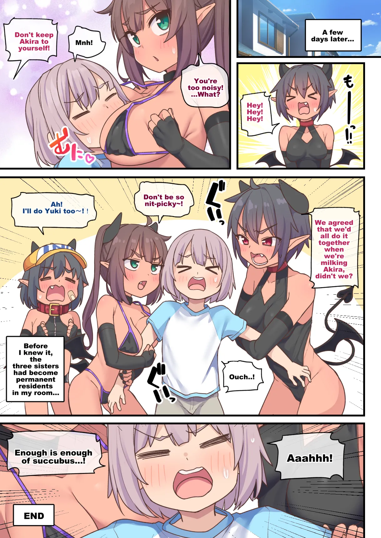 The Story of Three Succubus Sisters Squeezing Sperm Chapter 1 - page 48