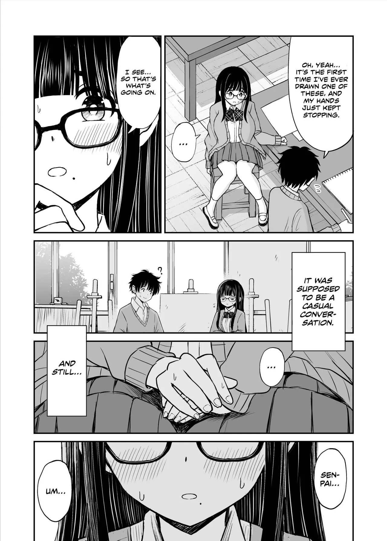 Bijutsubu no Kyonyuu Kouhai ga Nude Model ni Natta Kekka Amari ni Ero Sugite Ore no Geijutsu ga Bakuhatsushita Hanashi Chapter 1 - page 10