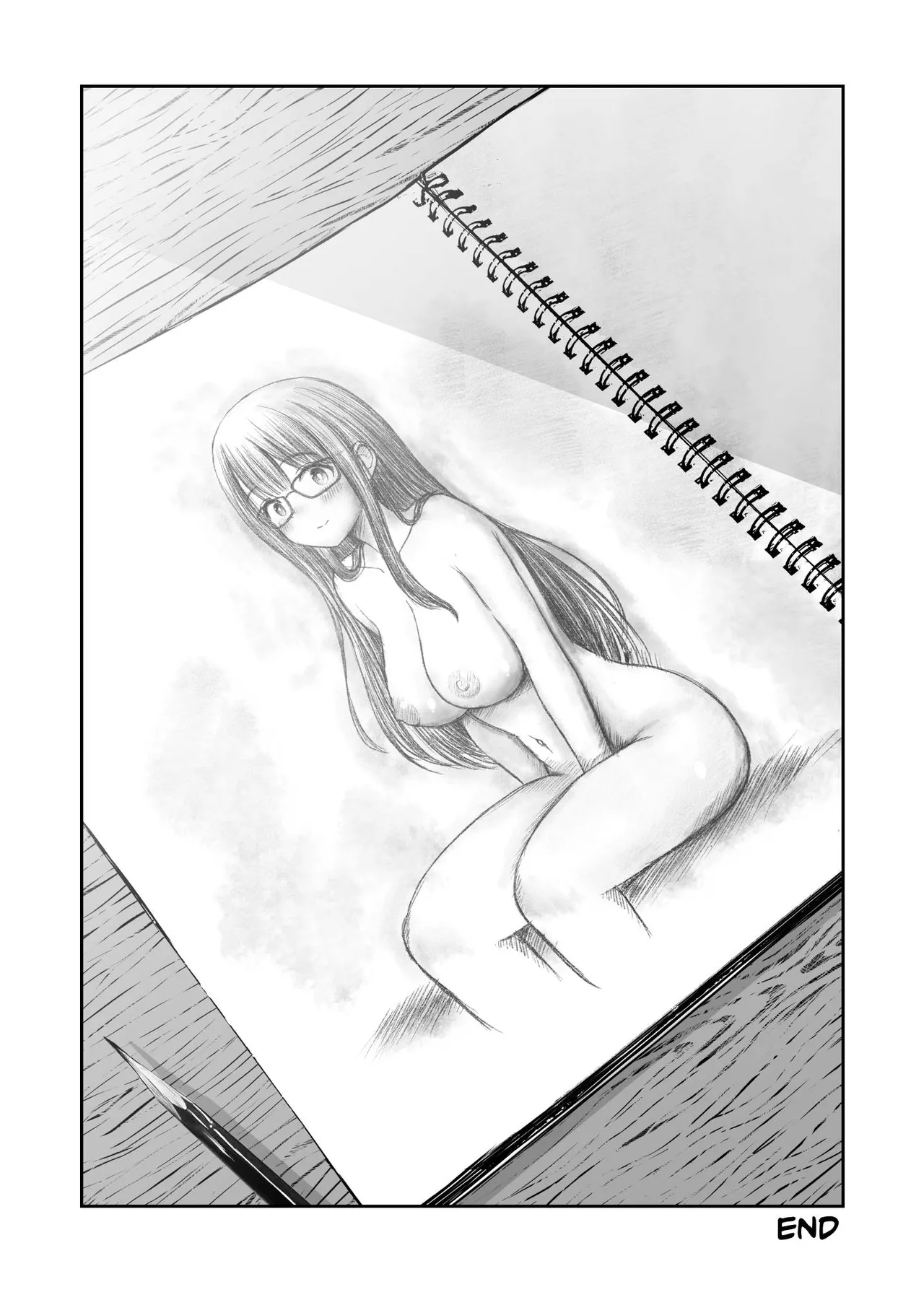 Bijutsubu no Kyonyuu Kouhai ga Nude Model ni Natta Kekka Amari ni Ero Sugite Ore no Geijutsu ga Bakuhatsushita Hanashi Chapter 1 - page 51