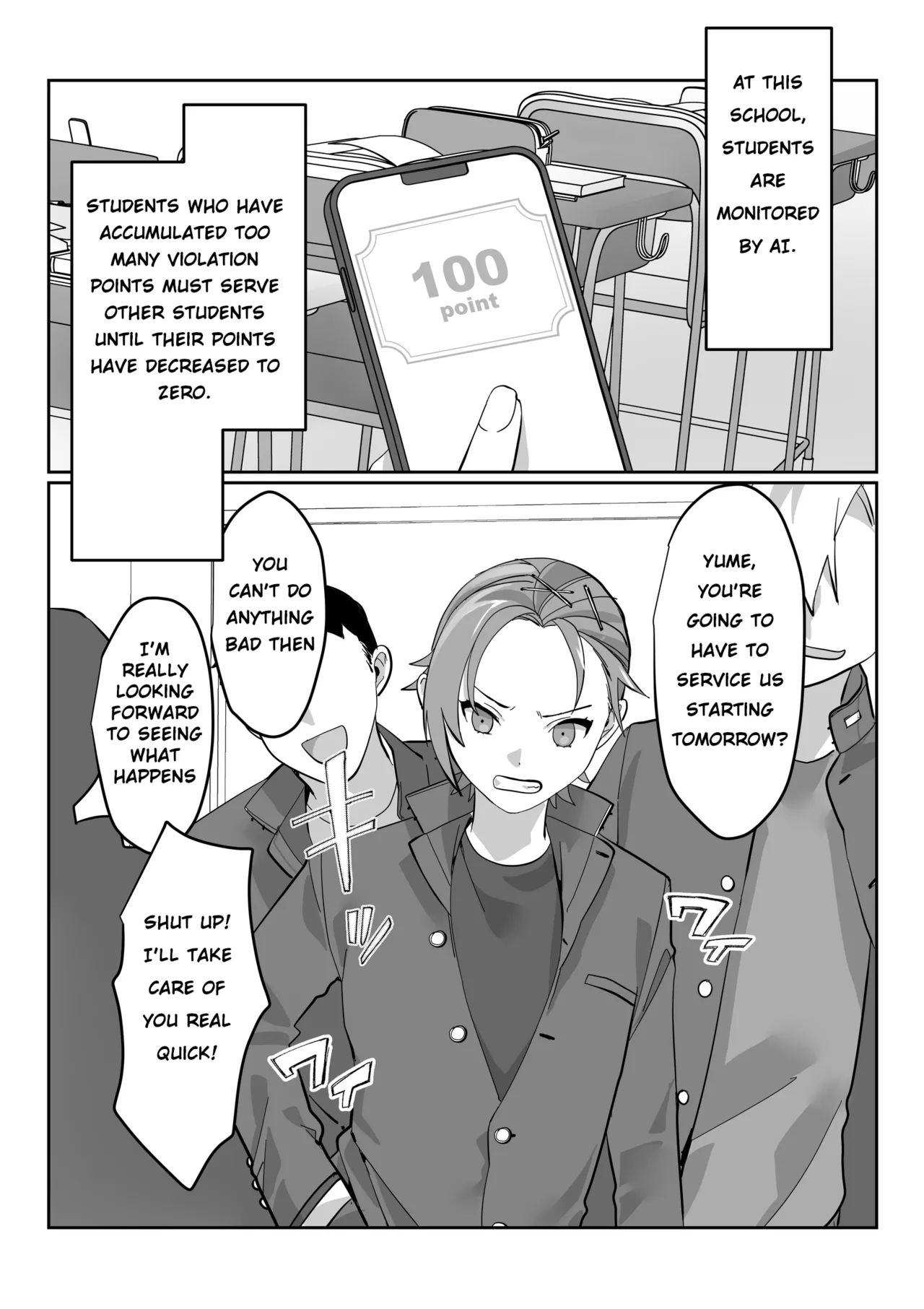 Crossdressing service to compensate for school violations Chapter 1 - page 4