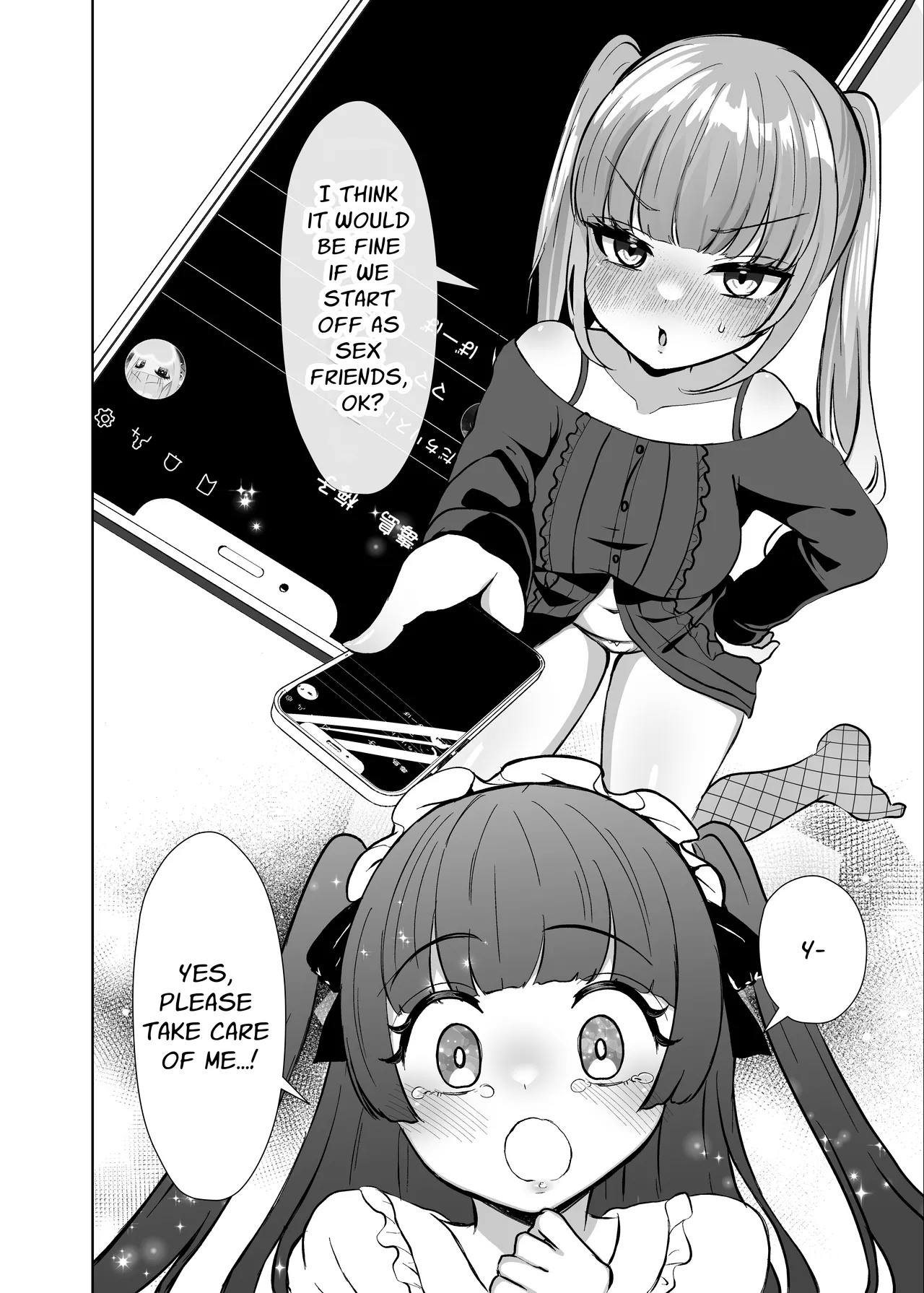 Futanari Lolita vs Jiraikei Mesugaki 〜Kiyowa na Futanari Joshi wo Odoshita hazu ga Gyaku ni Okasare chatta! Chapter 1 - page 61